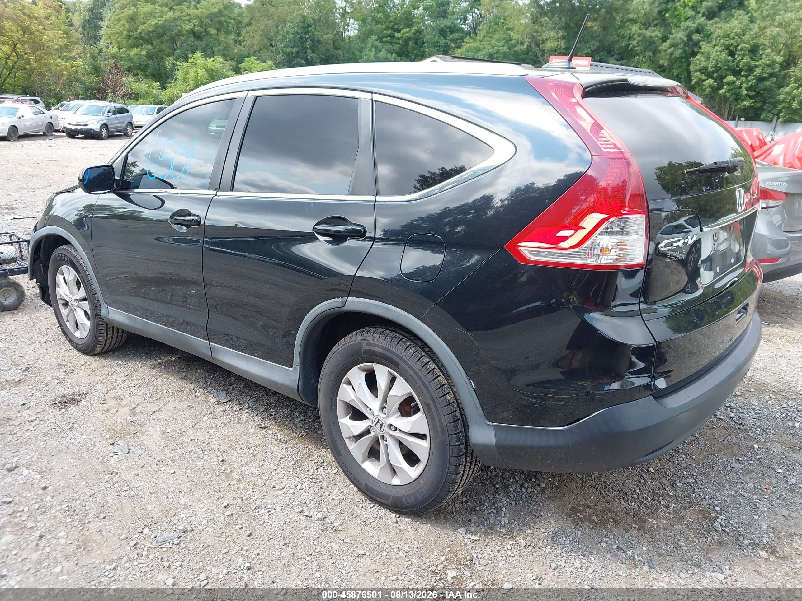2013 Honda Cr-v Ex-l Черный vin: 2HKRM4H74DH681938
