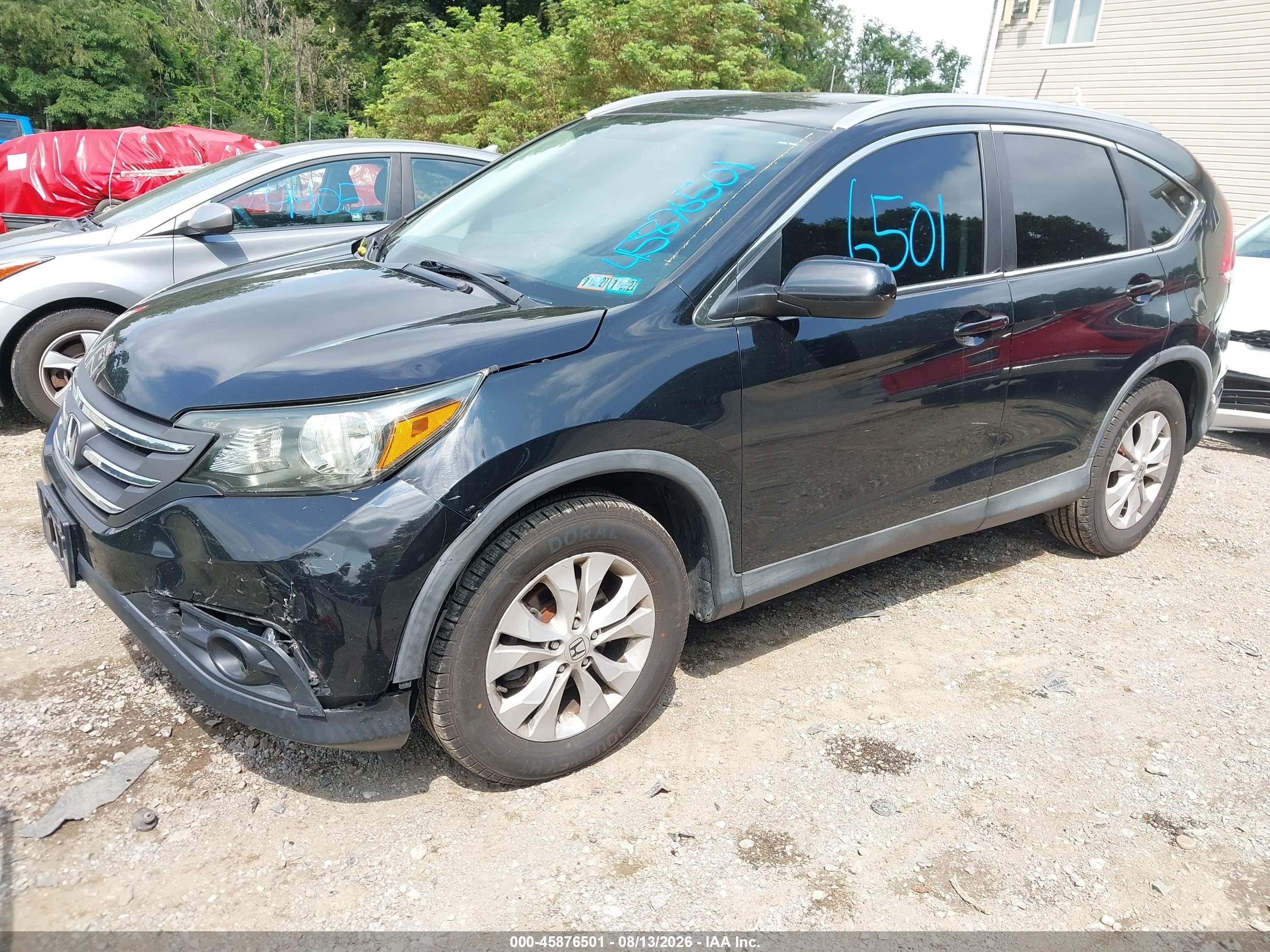 2013 Honda Cr-v Ex-l Черный vin: 2HKRM4H74DH681938