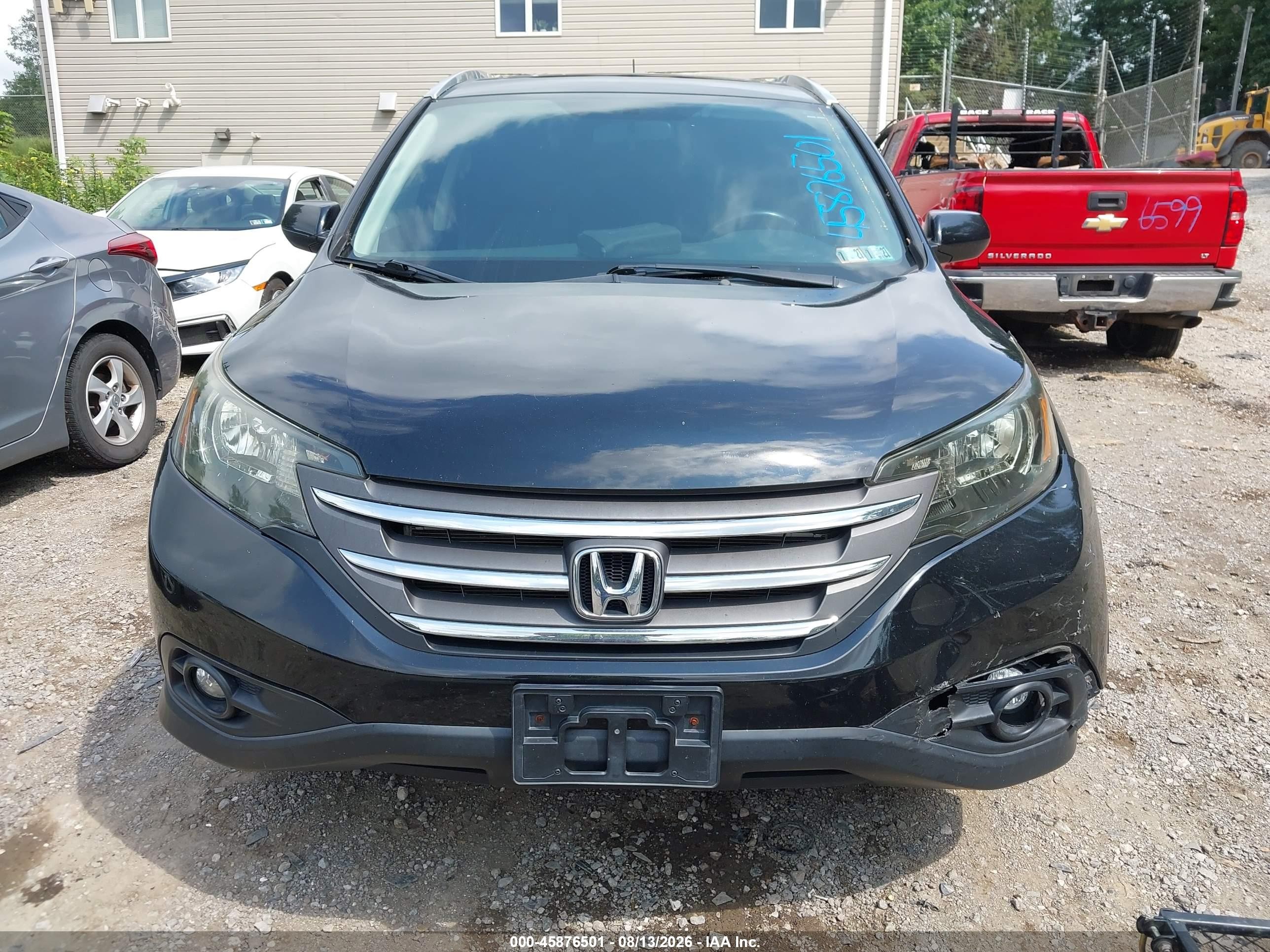 2013 Honda Cr-v Ex-l Черный vin: 2HKRM4H74DH681938