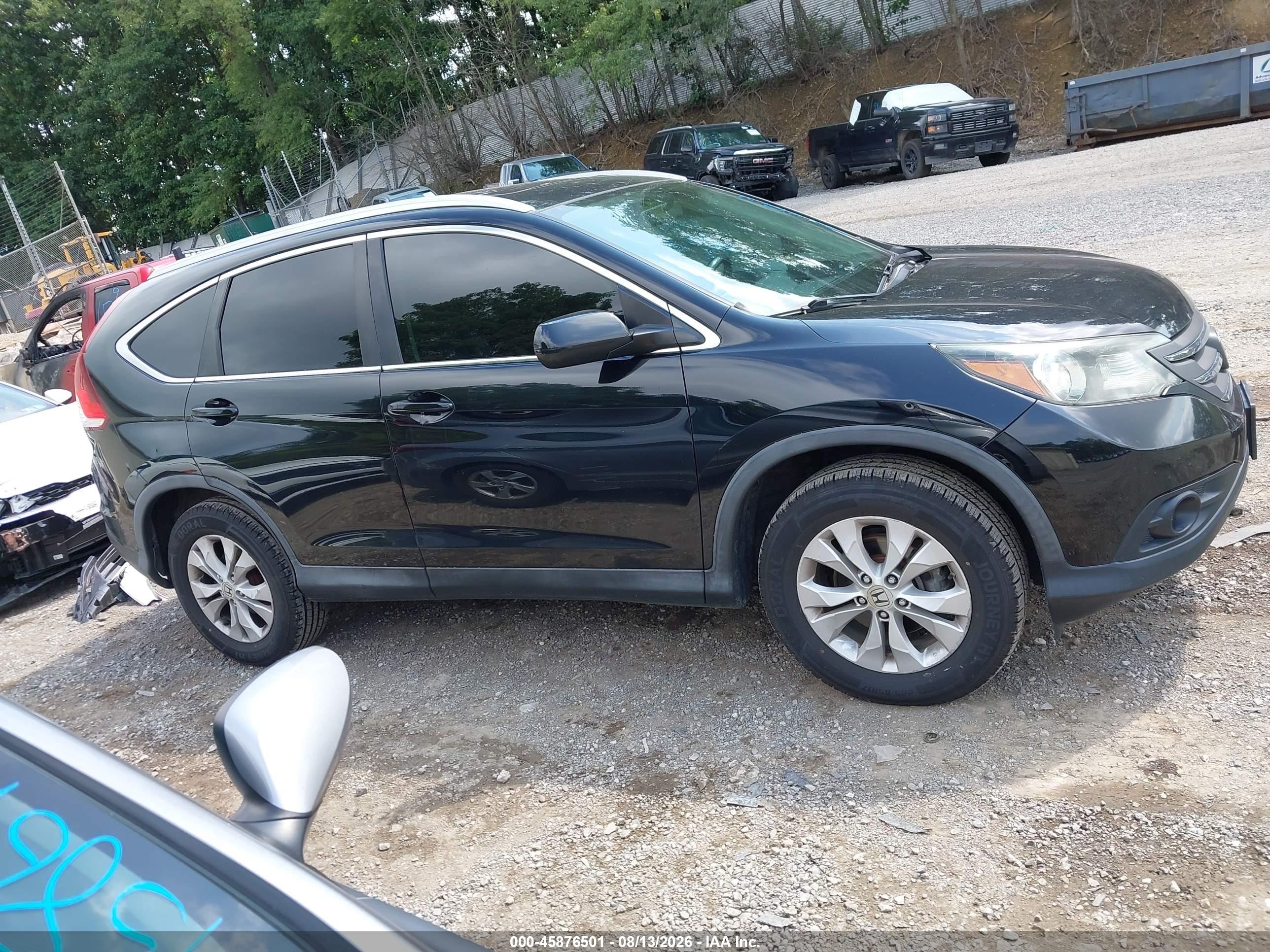 2013 Honda Cr-v Ex-l Черный vin: 2HKRM4H74DH681938