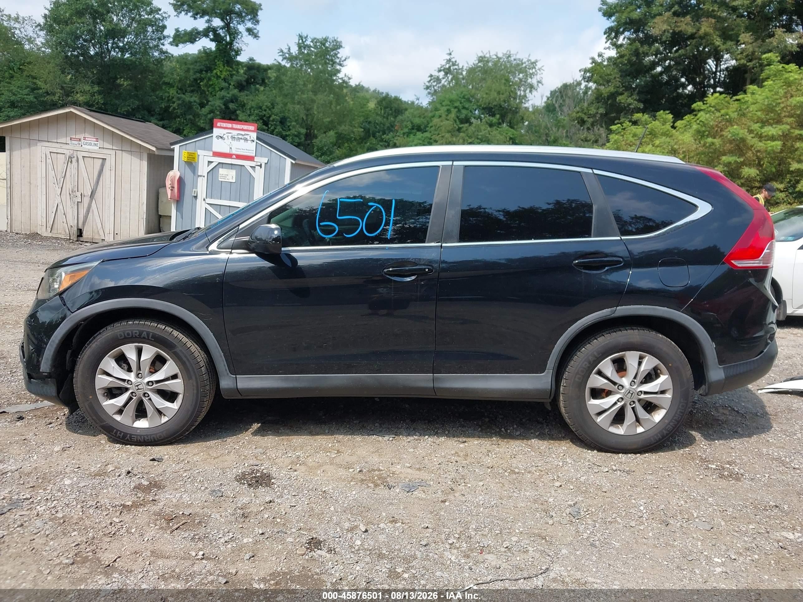 2013 Honda Cr-v Ex-l Черный vin: 2HKRM4H74DH681938