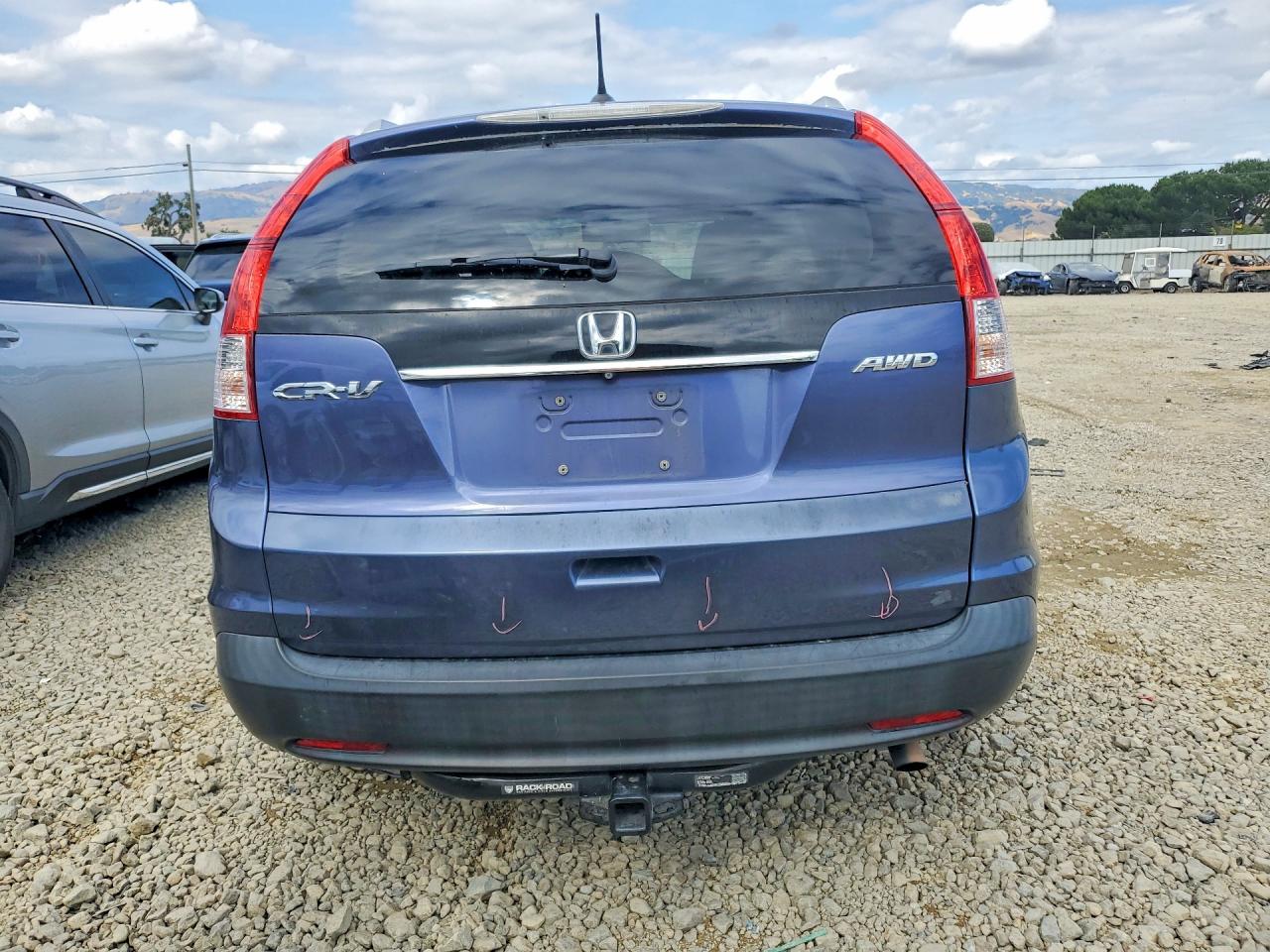 2013 Honda Cr-v Exl Blue vin: 2HKRM4H74DH686900