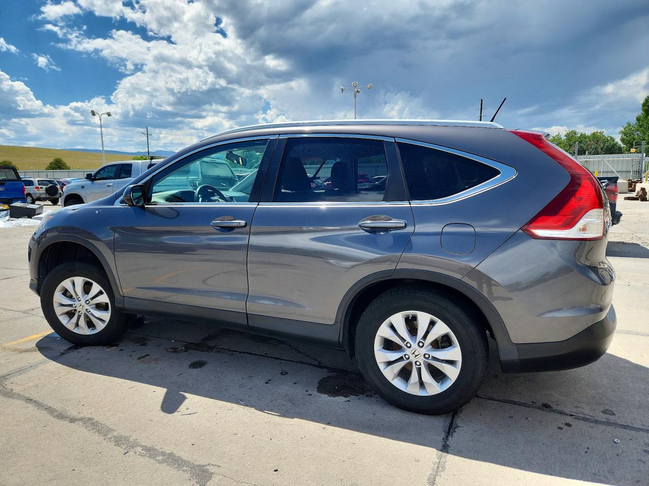 2013 Honda Cr-v Exl Серый vin: 2HKRM4H74DH688193