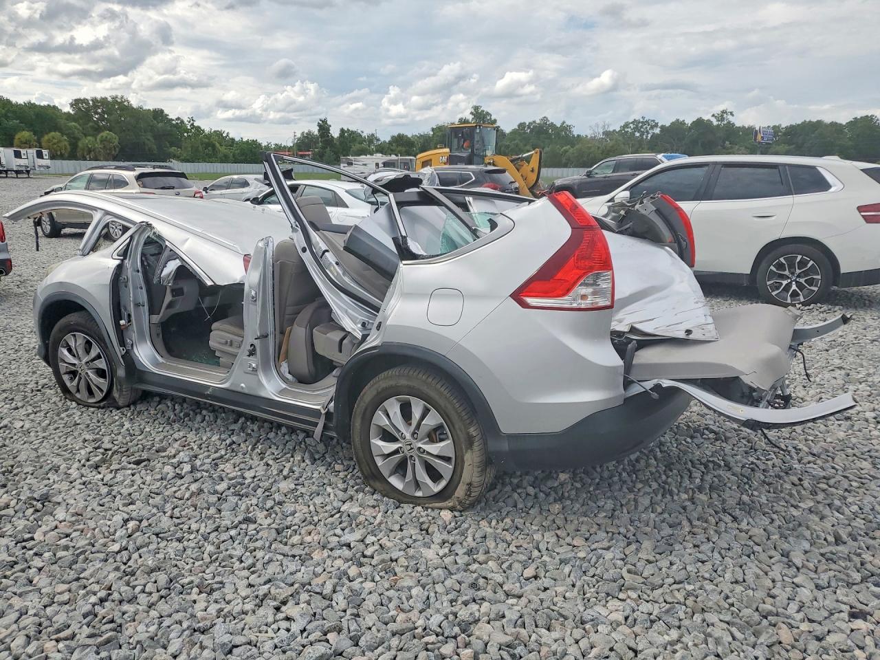 2013 Honda Cr-v Exl Silver vin: 2HKRM4H74DH693071