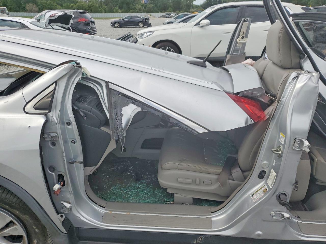2013 Honda Cr-v Exl Silver vin: 2HKRM4H74DH693071