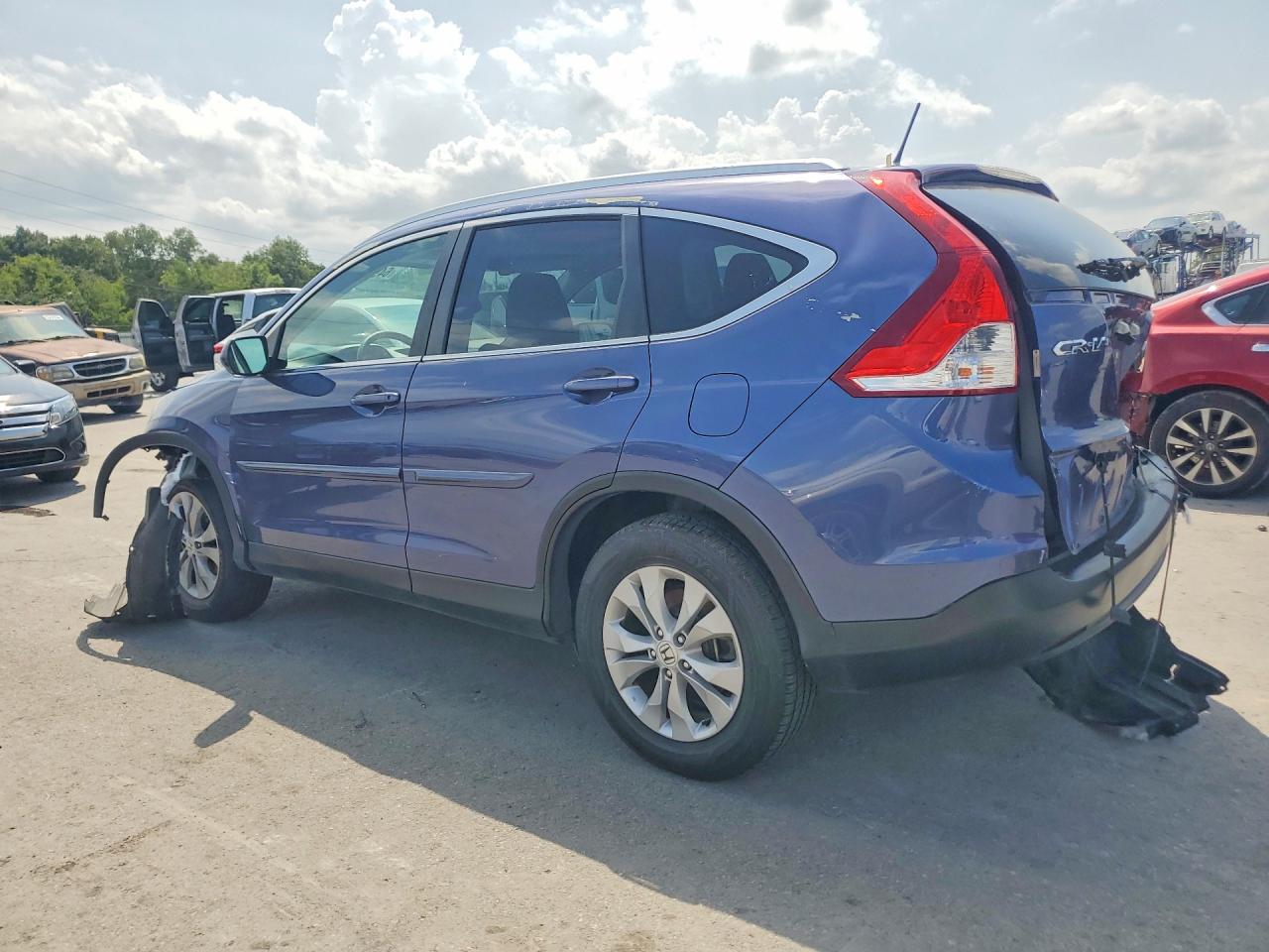 2014 Honda Cr-v Exl Blue vin: 2HKRM4H74EH607257