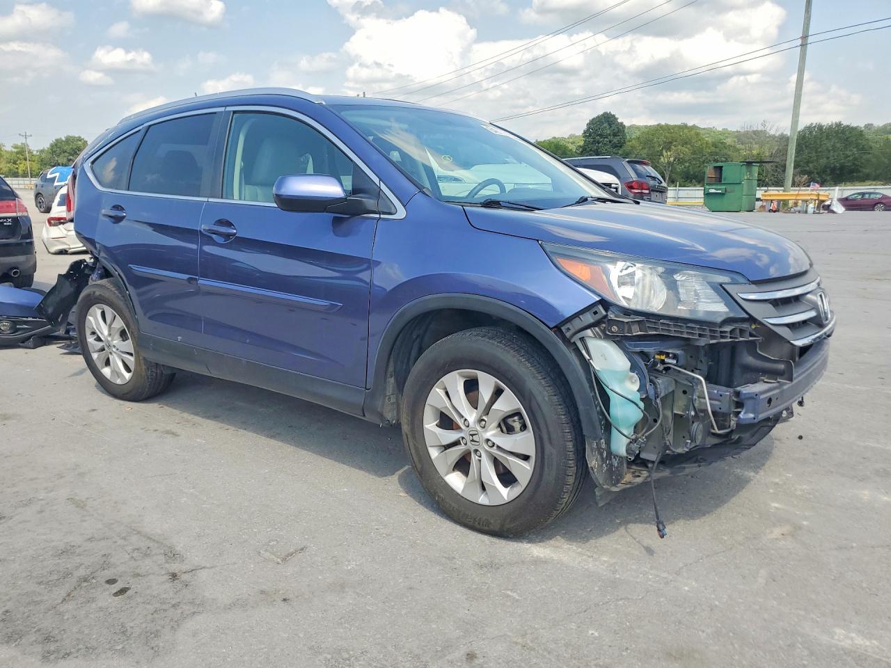 2014 Honda Cr-v Exl Blue vin: 2HKRM4H74EH607257
