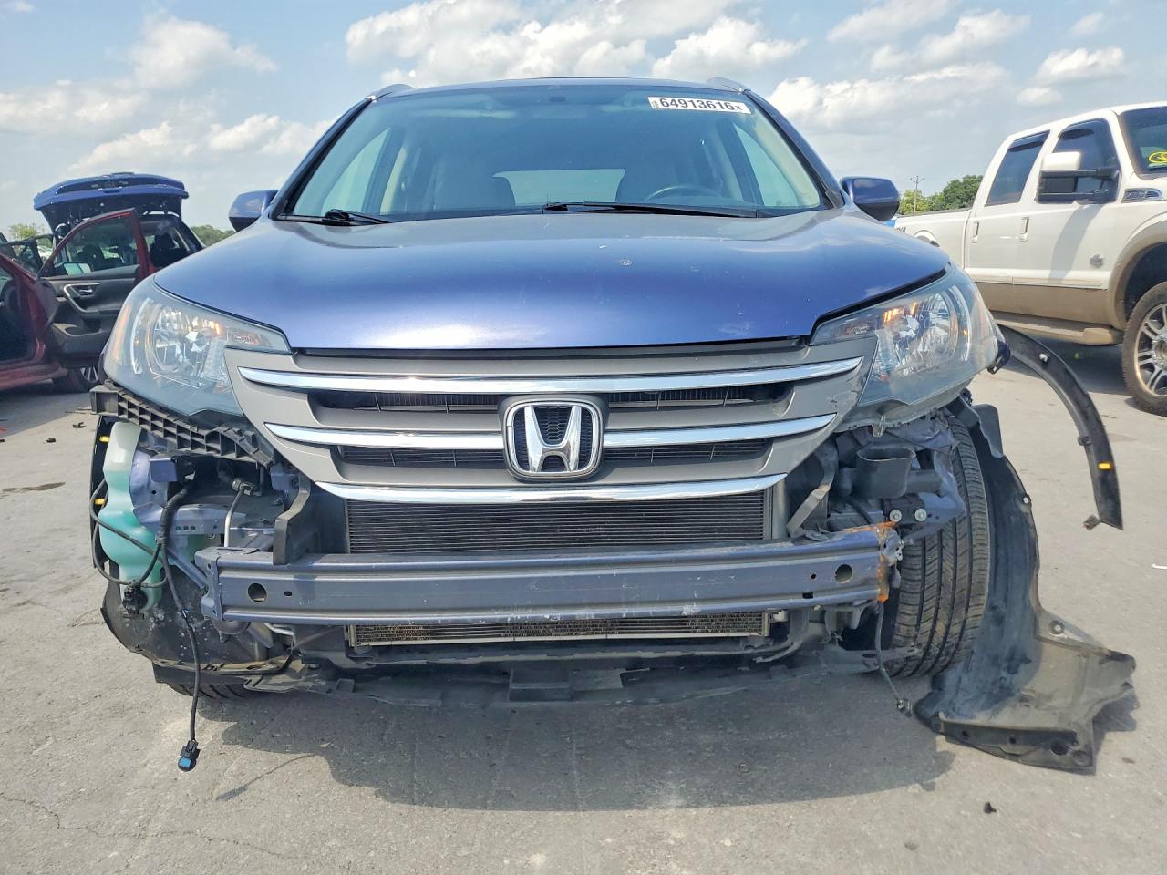 2014 Honda Cr-v Exl Blue vin: 2HKRM4H74EH607257