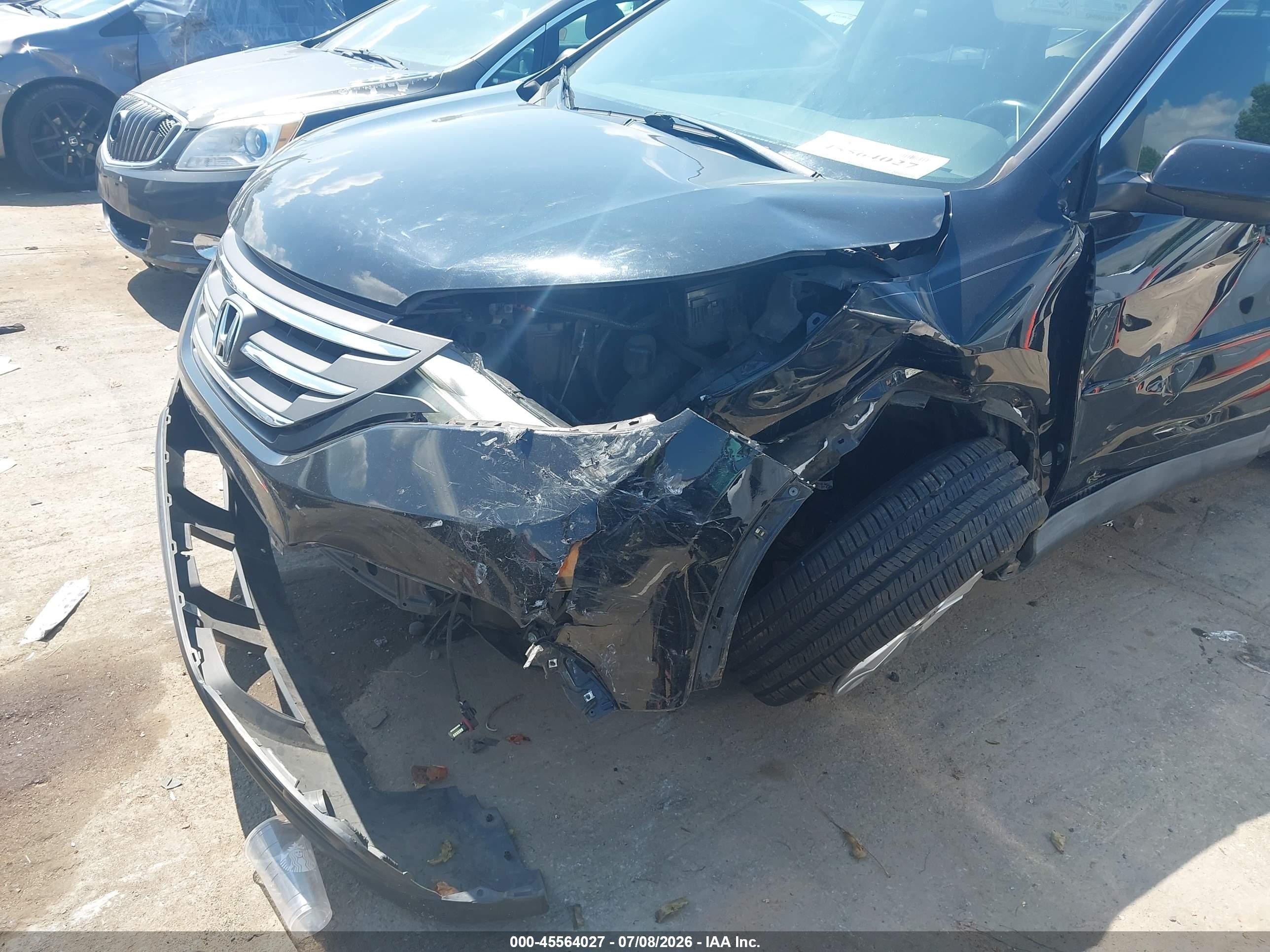 2014 Honda Cr-v Ex-l Black vin: 2HKRM4H74EH632594