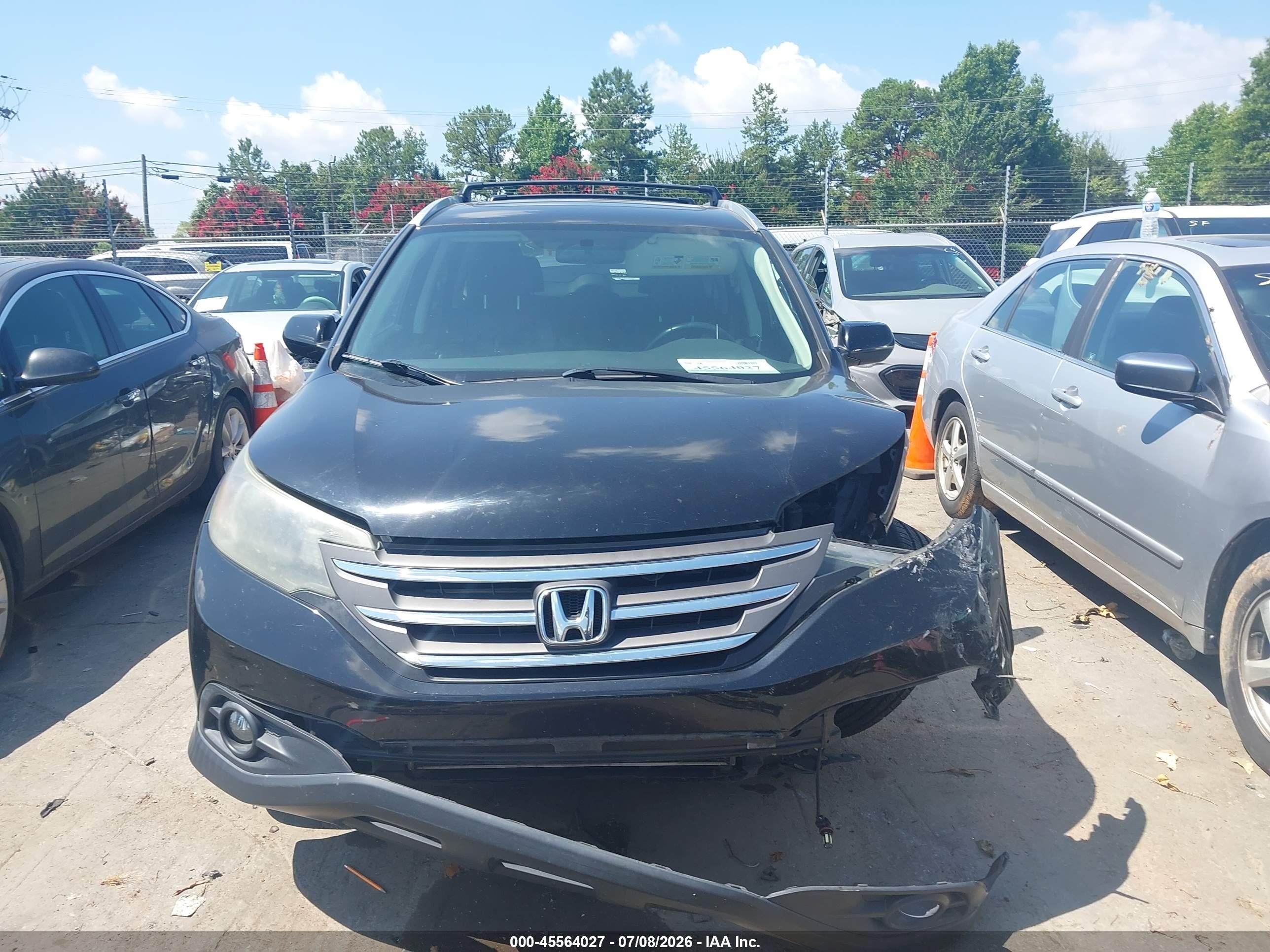 2014 Honda Cr-v Ex-l Black vin: 2HKRM4H74EH632594