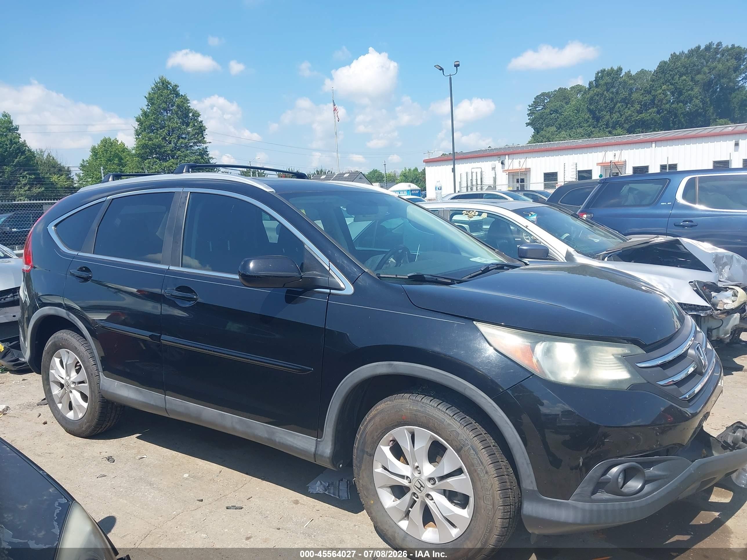 2014 Honda Cr-v Ex-l Black vin: 2HKRM4H74EH632594