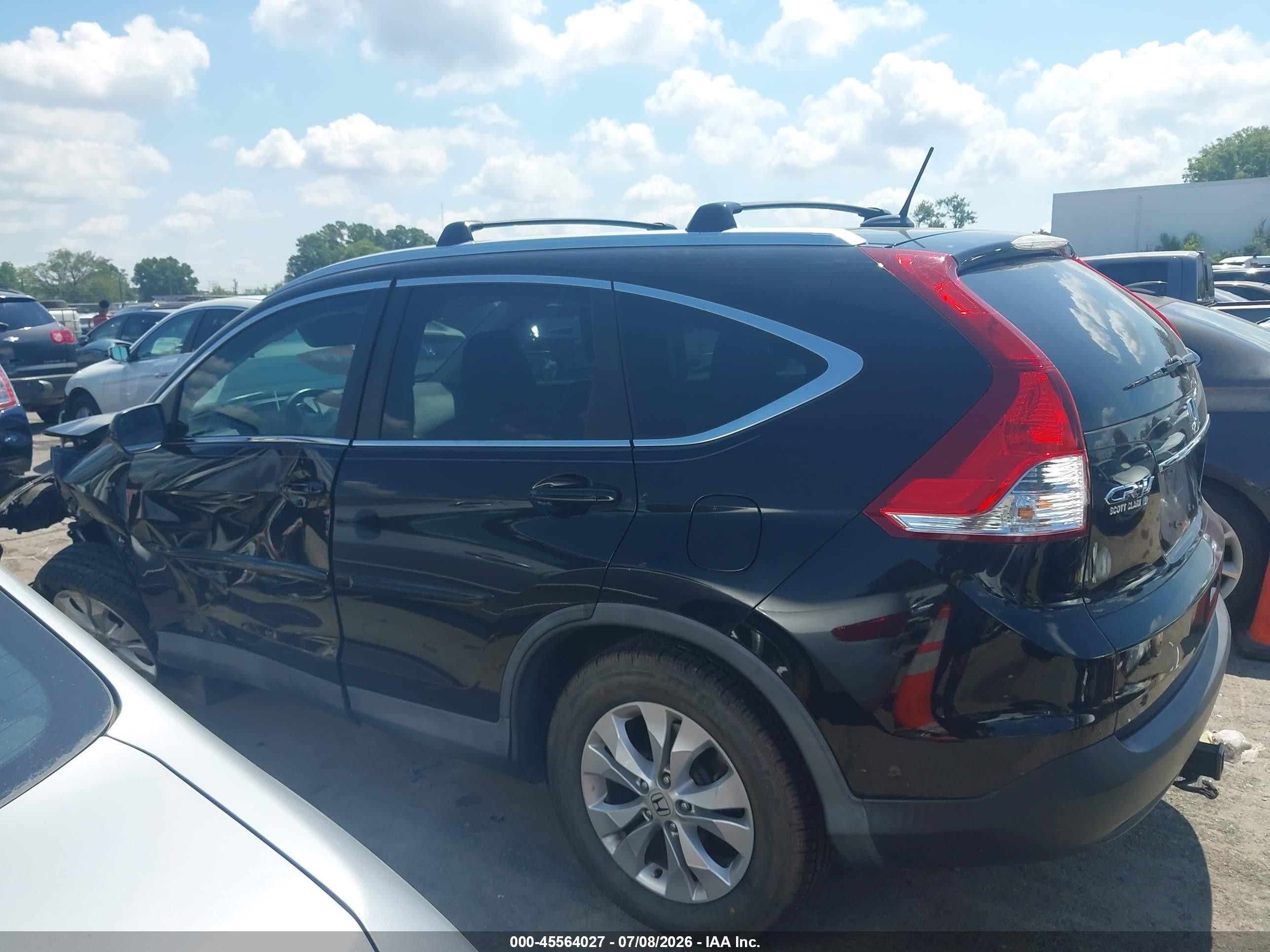 2014 Honda Cr-v Ex-l Black vin: 2HKRM4H74EH632594