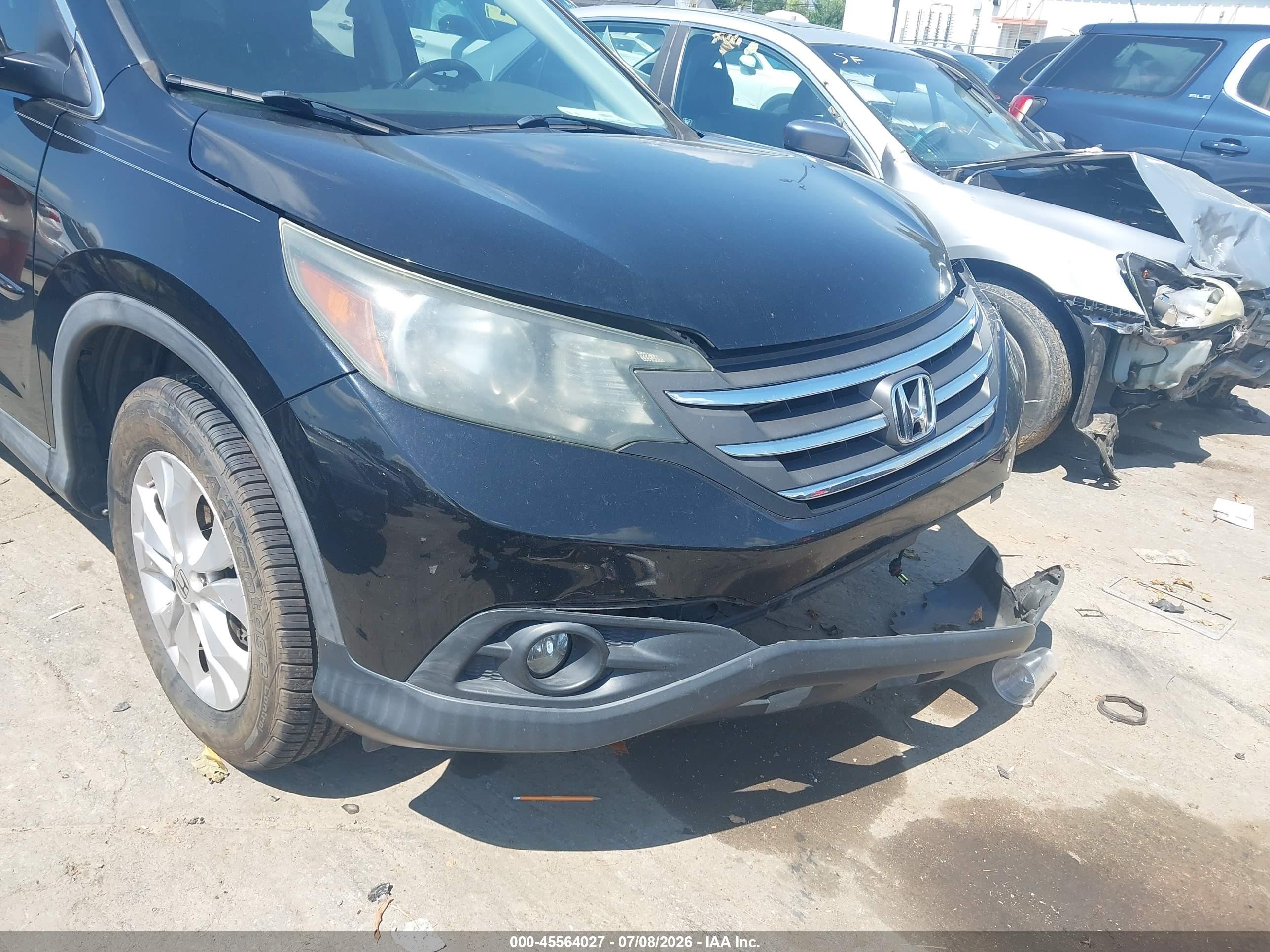 2014 Honda Cr-v Ex-l Black vin: 2HKRM4H74EH632594