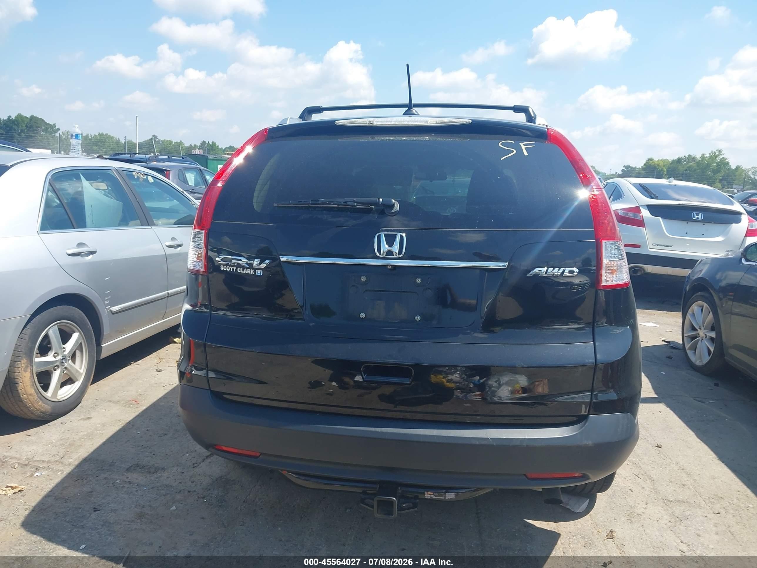 2014 Honda Cr-v Ex-l Black vin: 2HKRM4H74EH632594