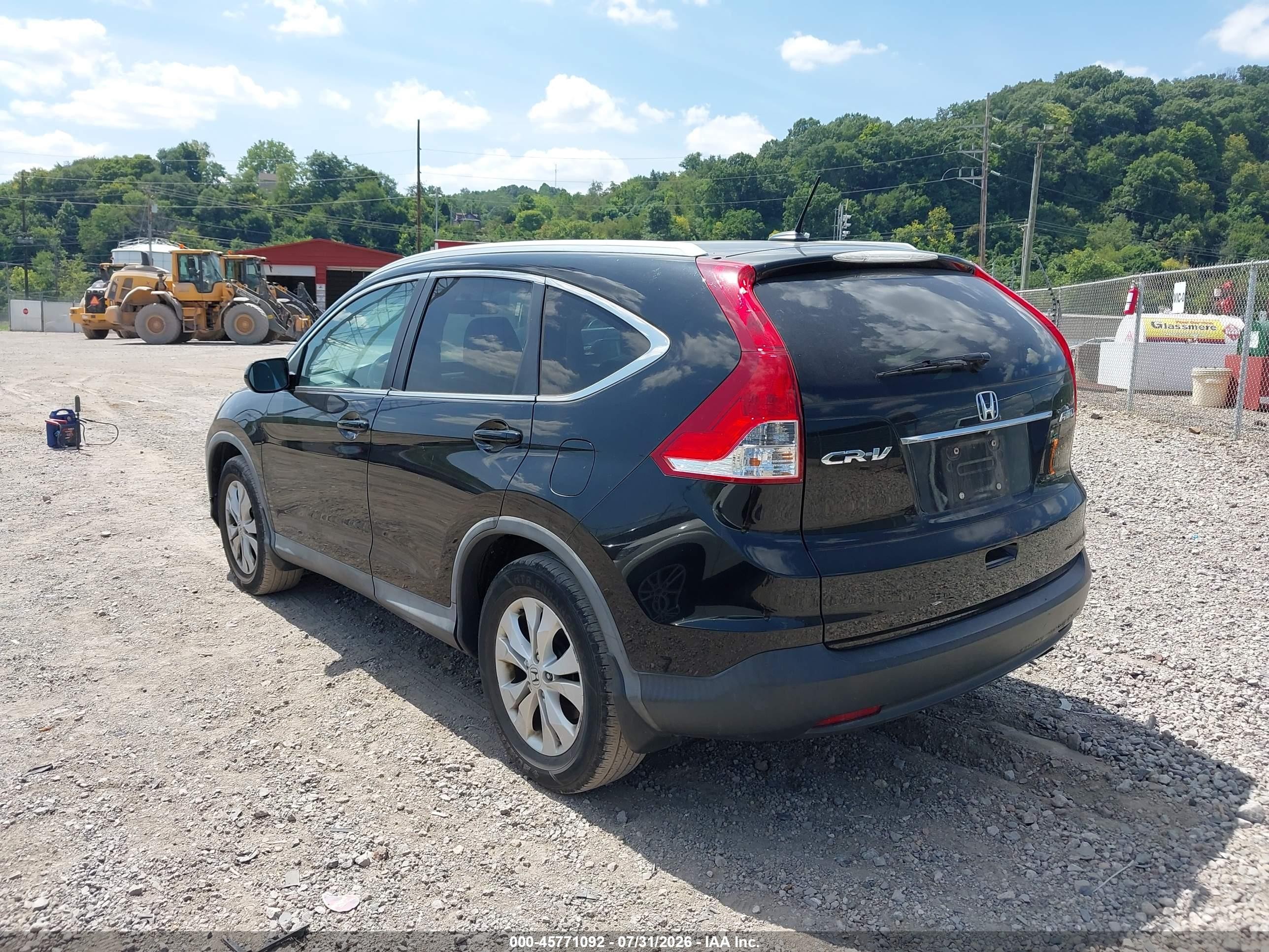 2014 Honda Cr-v Ex-l Black vin: 2HKRM4H74EH646902
