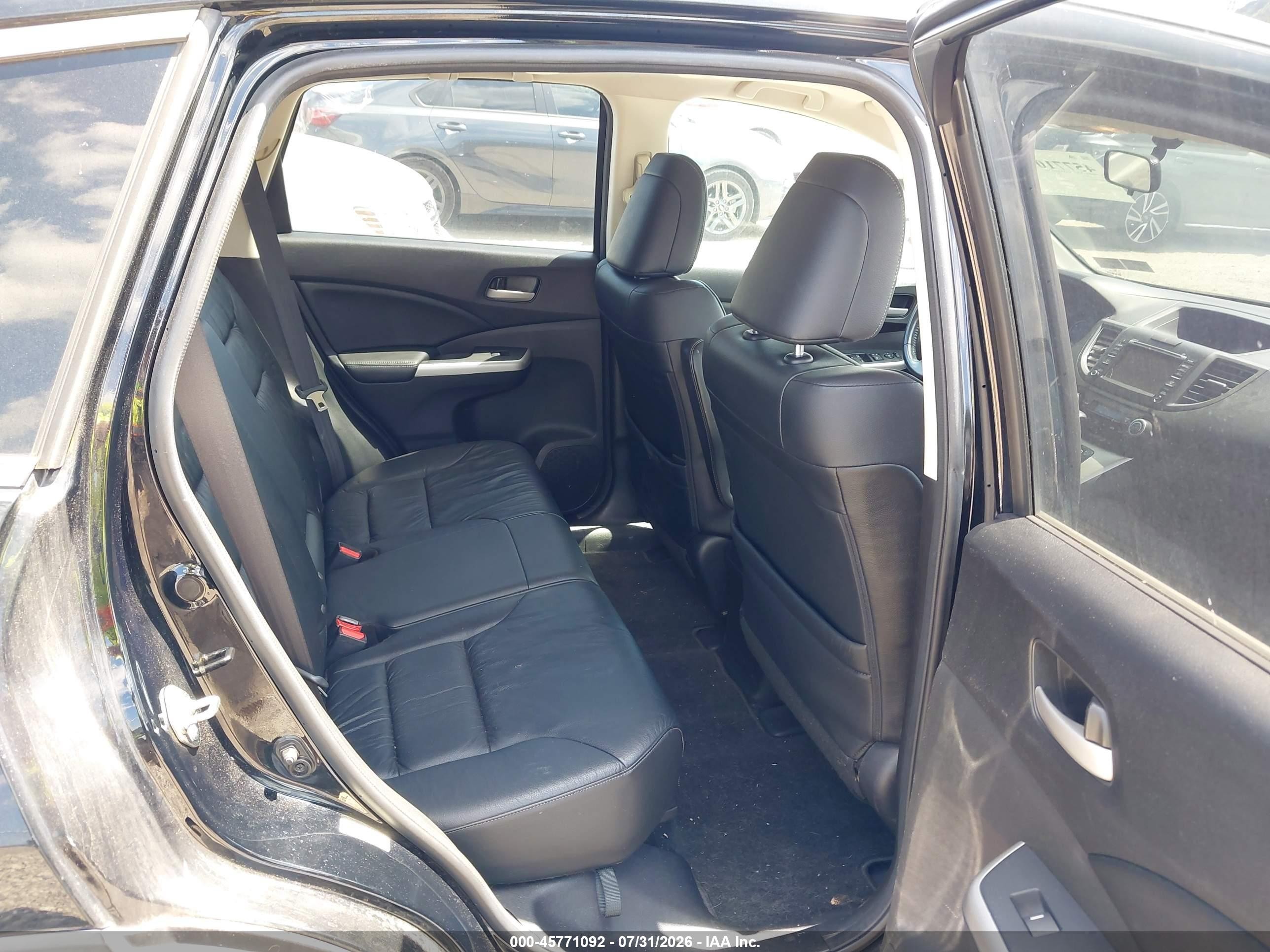 2014 Honda Cr-v Ex-l Black vin: 2HKRM4H74EH646902