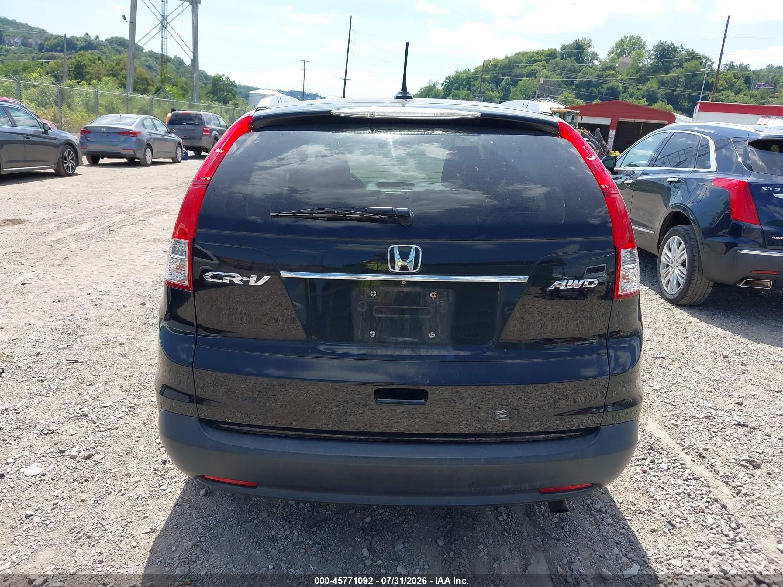 2014 Honda Cr-v Ex-l Black vin: 2HKRM4H74EH646902
