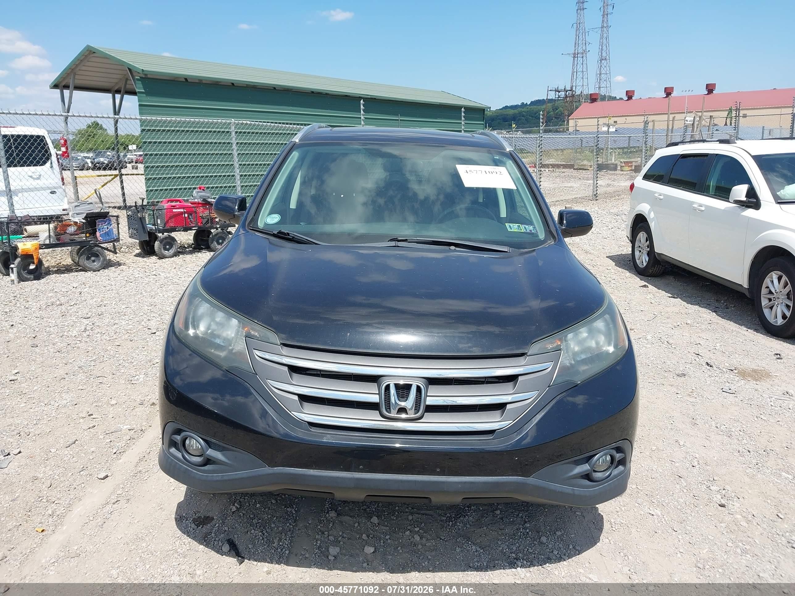 2014 Honda Cr-v Ex-l Black vin: 2HKRM4H74EH646902