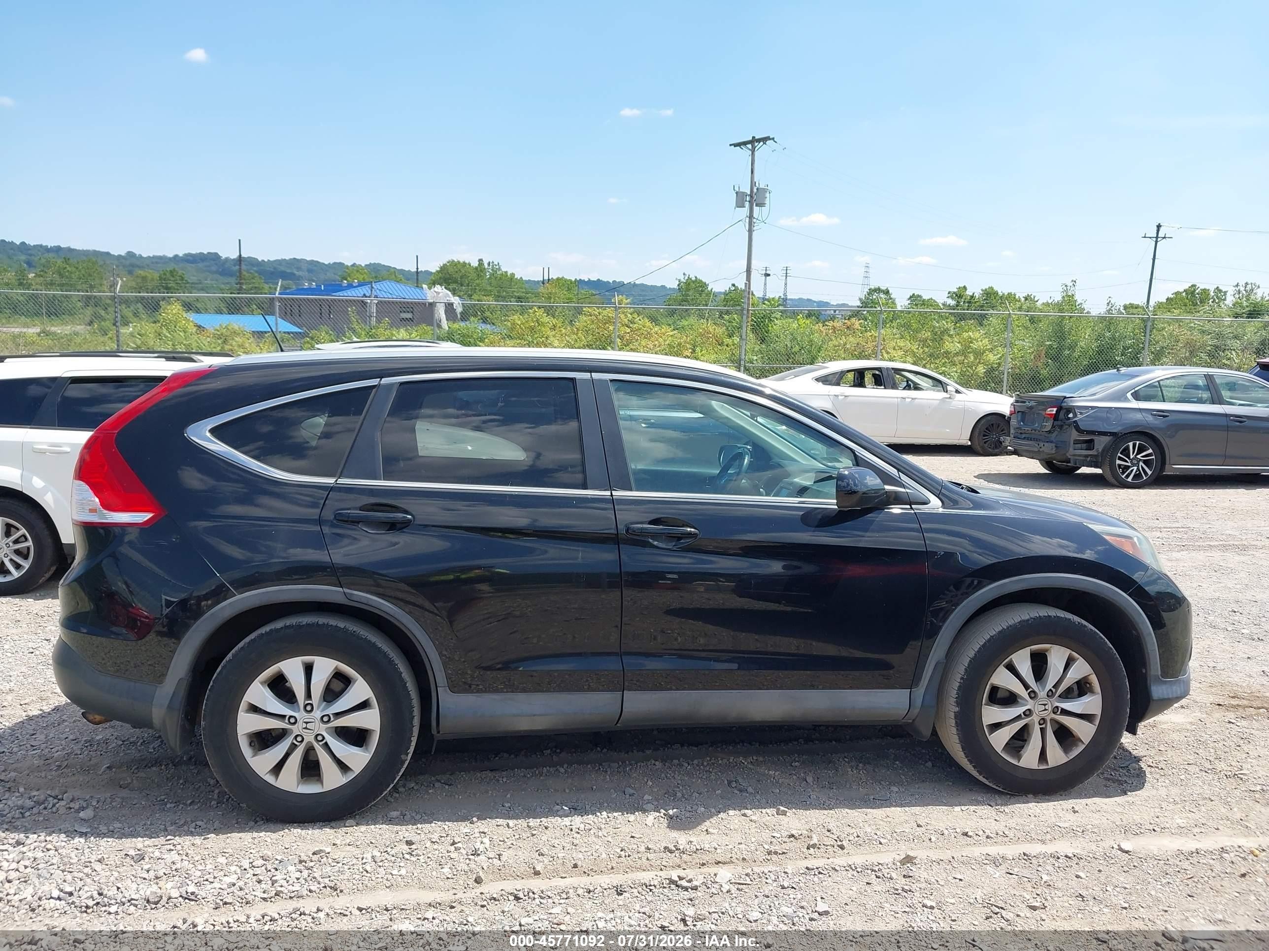 2014 Honda Cr-v Ex-l Black vin: 2HKRM4H74EH646902