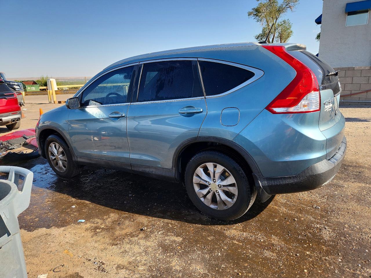 2014 Honda Cr-v Exl Turquoise vin: 2HKRM4H74EH656491