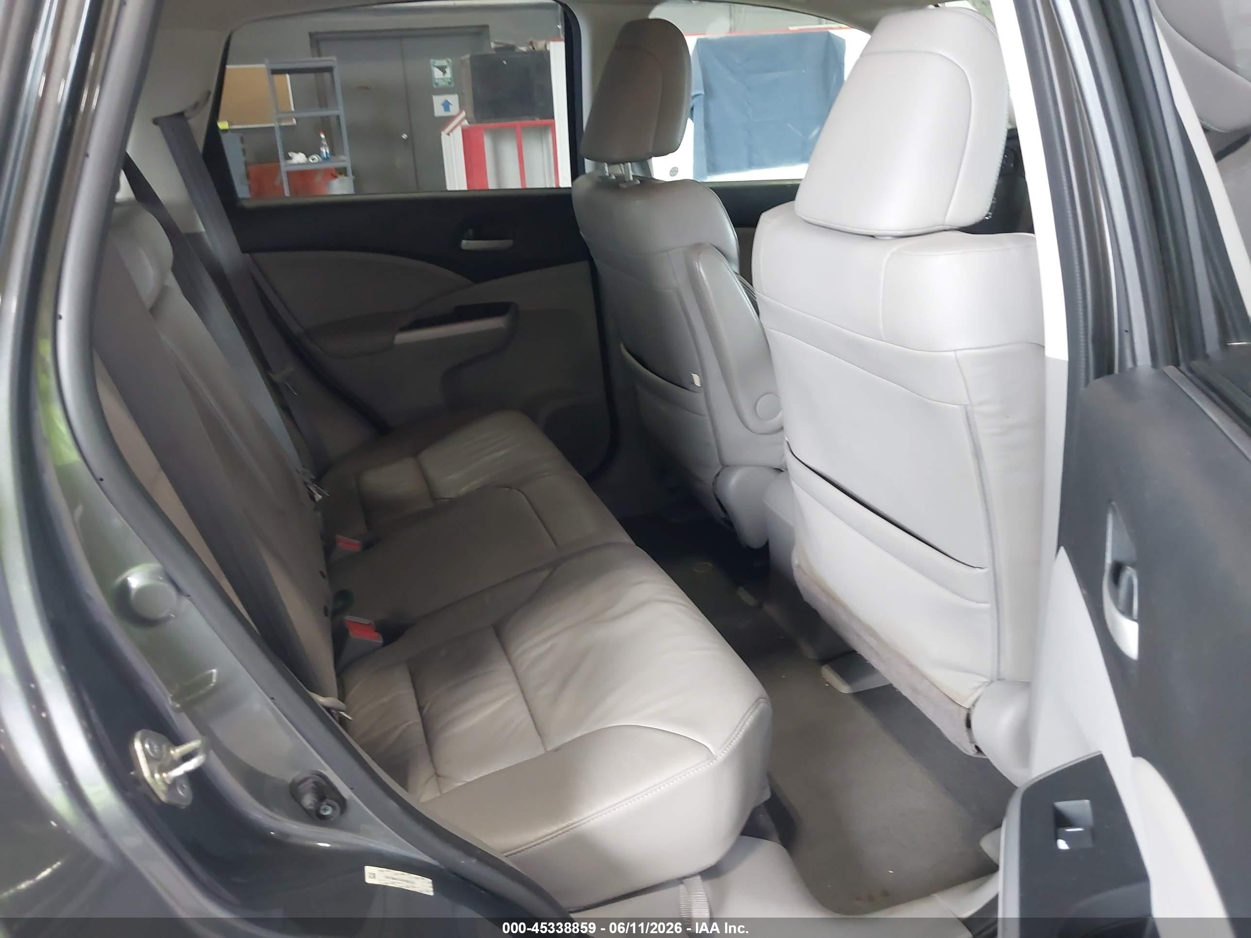 2014 Honda Cr-v Ex-l Gray vin: 2HKRM4H74EH683531
