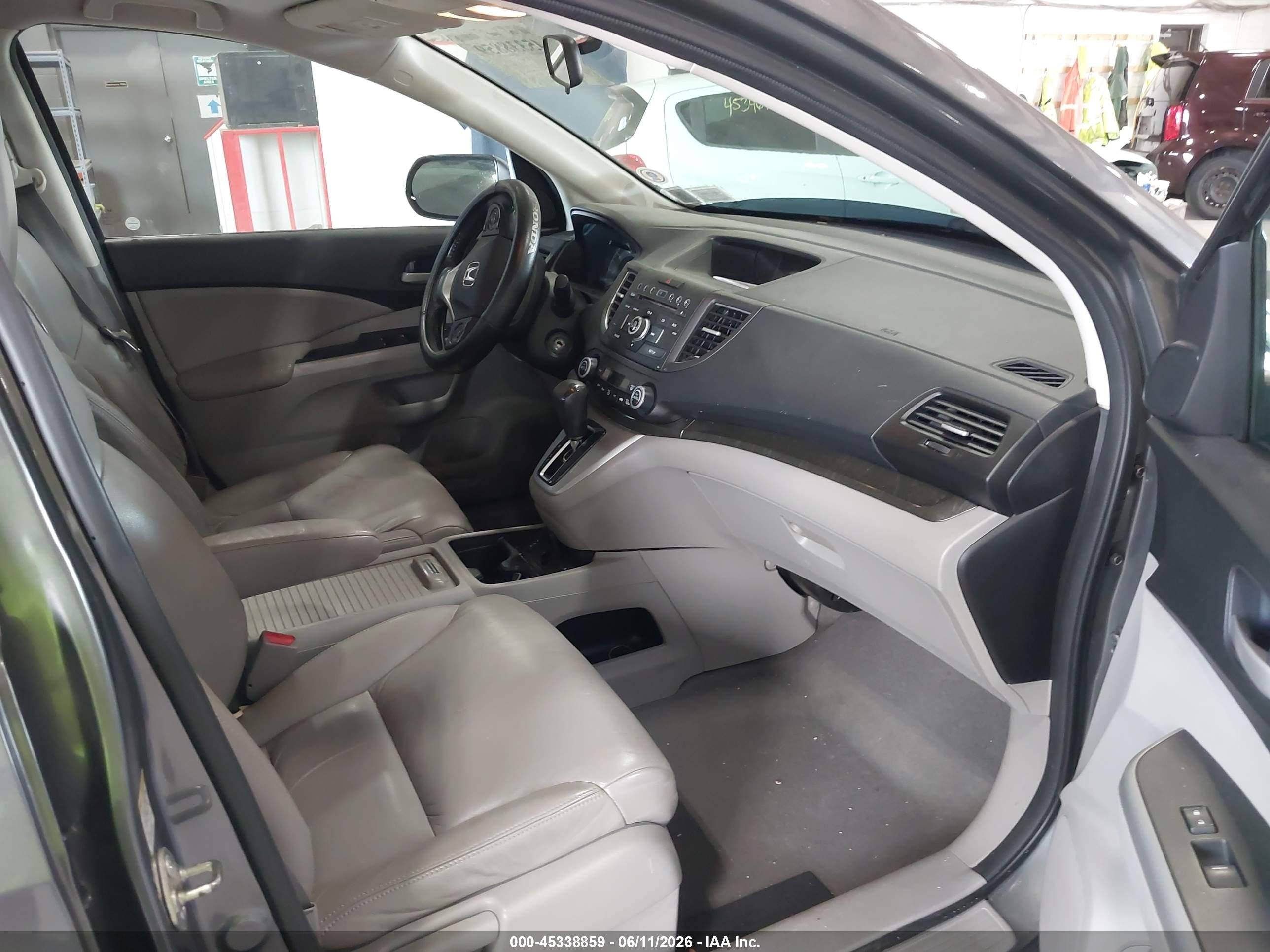 2014 Honda Cr-v Ex-l Gray vin: 2HKRM4H74EH683531