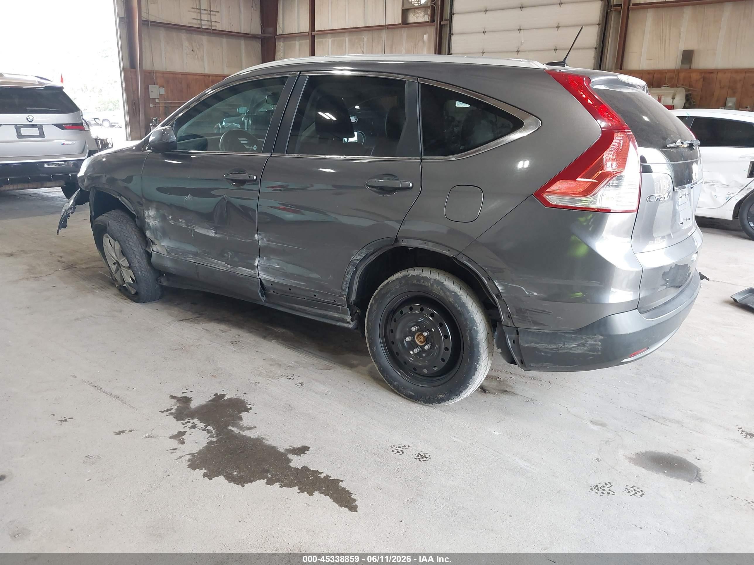 2014 Honda Cr-v Ex-l Gray vin: 2HKRM4H74EH683531