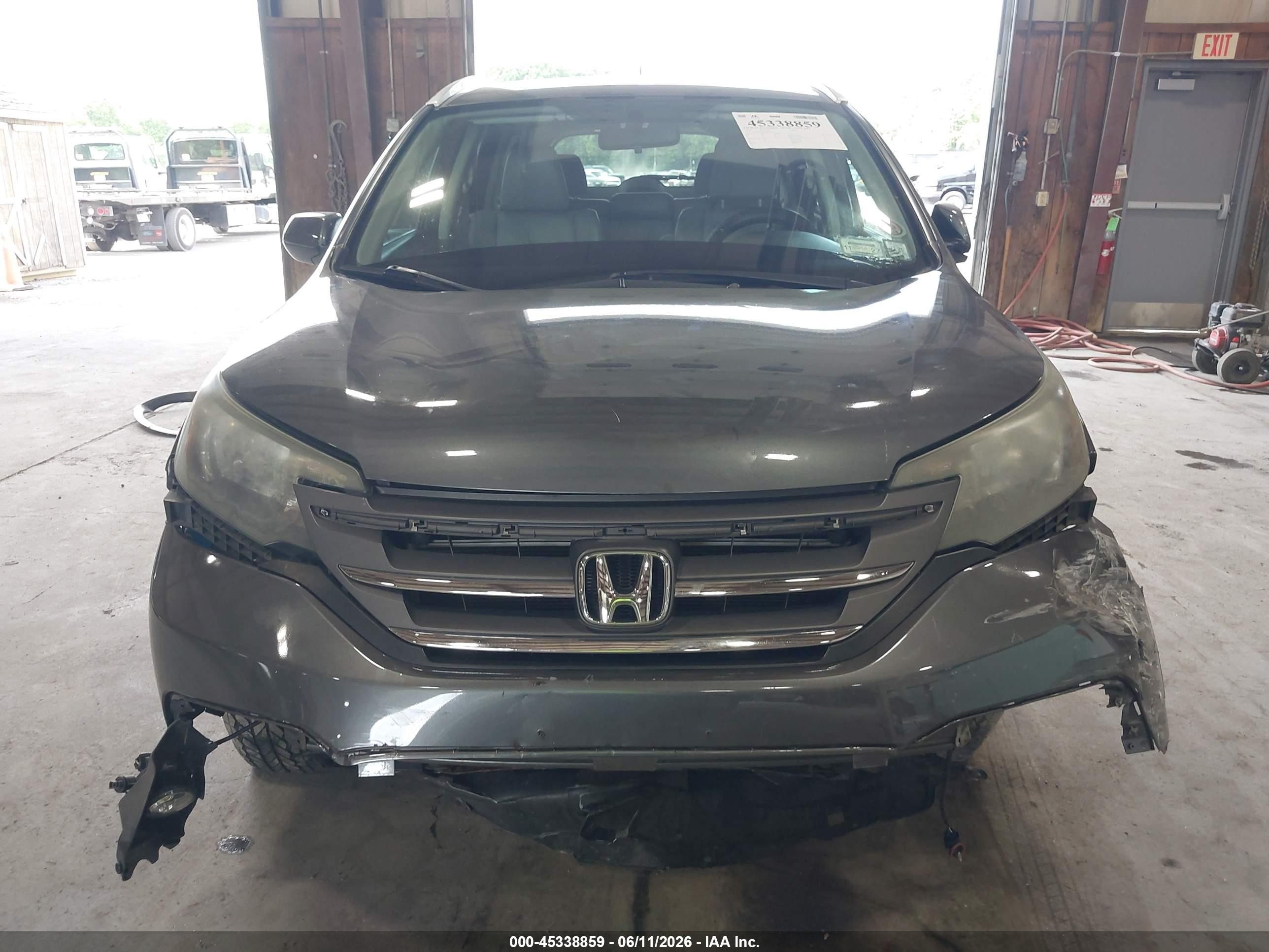 2014 Honda Cr-v Ex-l Gray vin: 2HKRM4H74EH683531