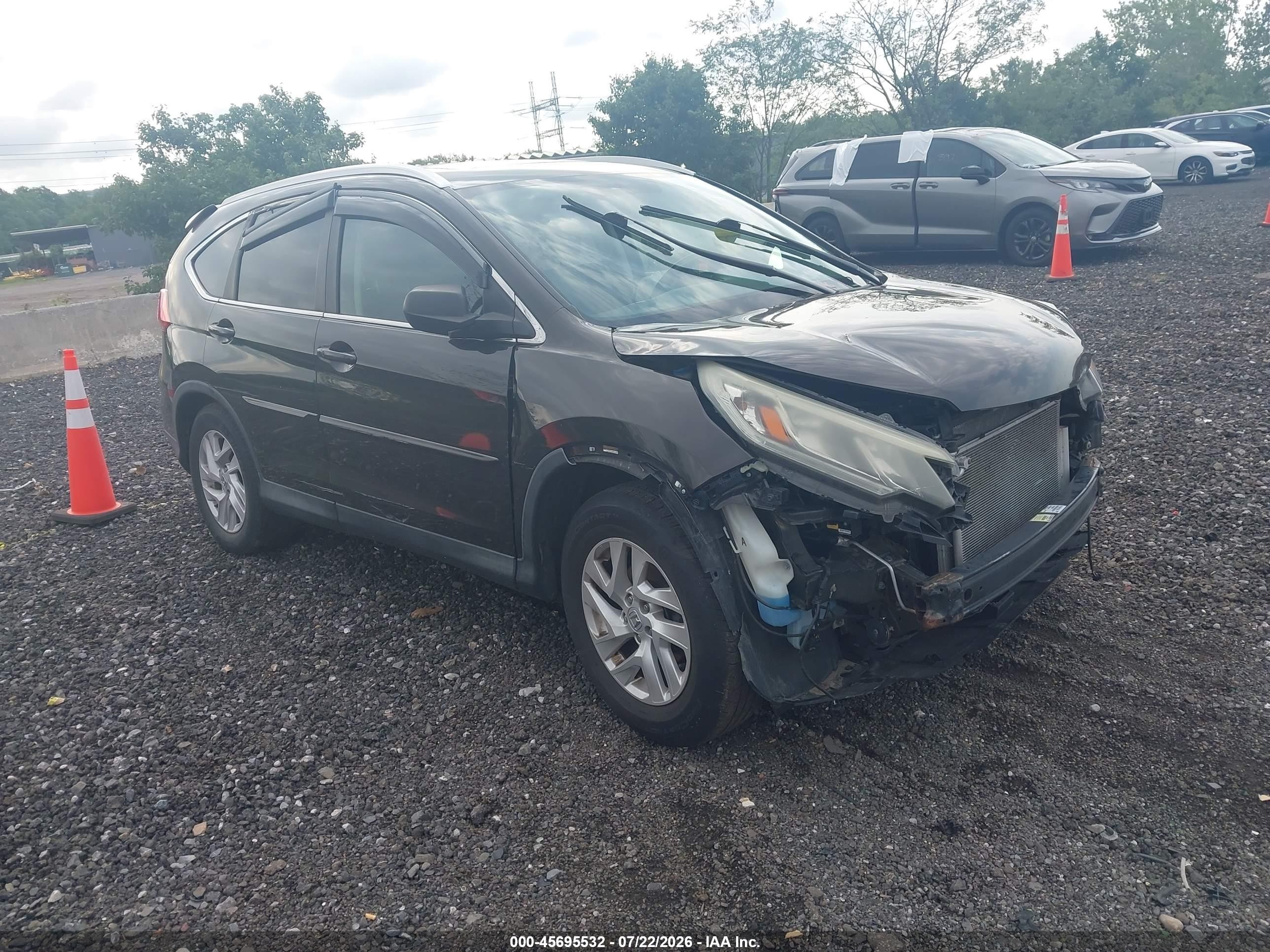 2015 Honda Cr-v Ex-l Brown vin: 2HKRM4H74FH600651