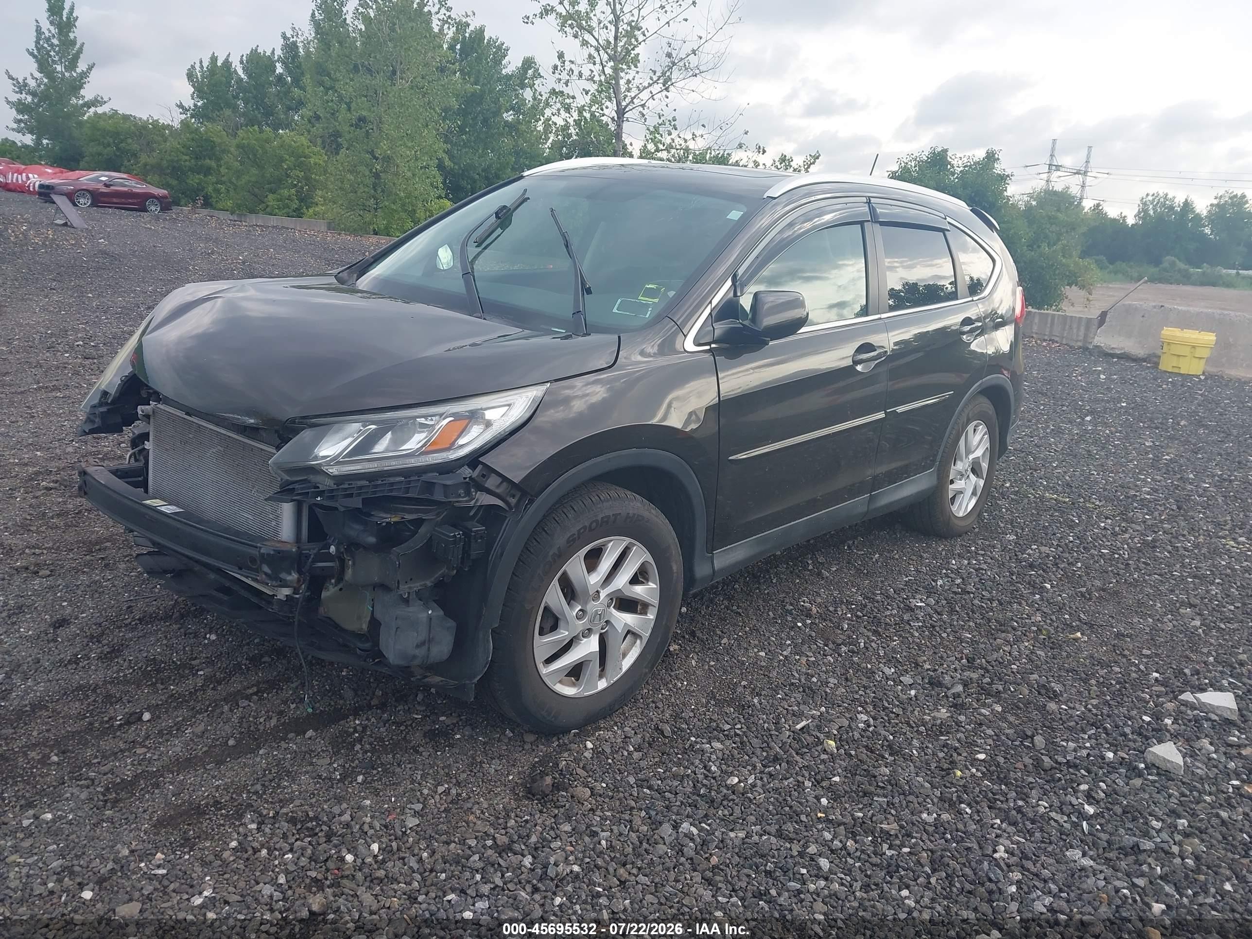 2015 Honda Cr-v Ex-l Brown vin: 2HKRM4H74FH600651