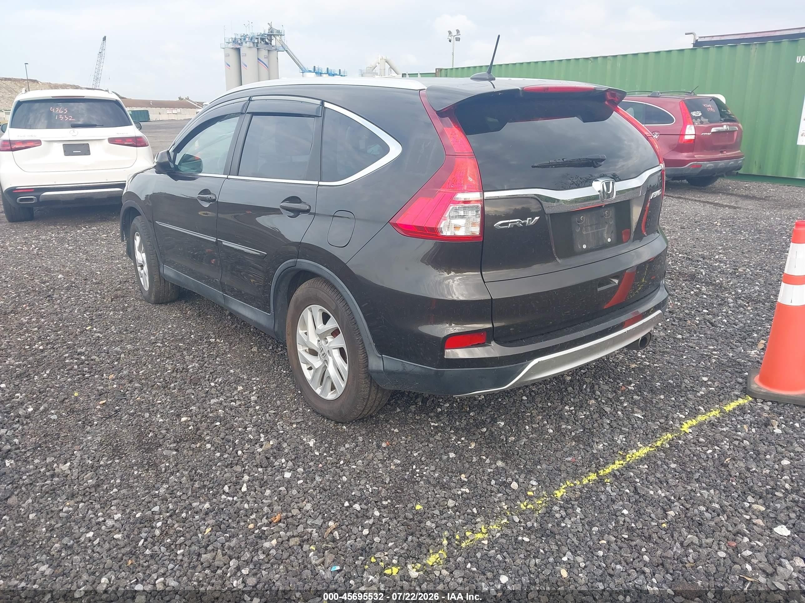 2015 Honda Cr-v Ex-l Brown vin: 2HKRM4H74FH600651