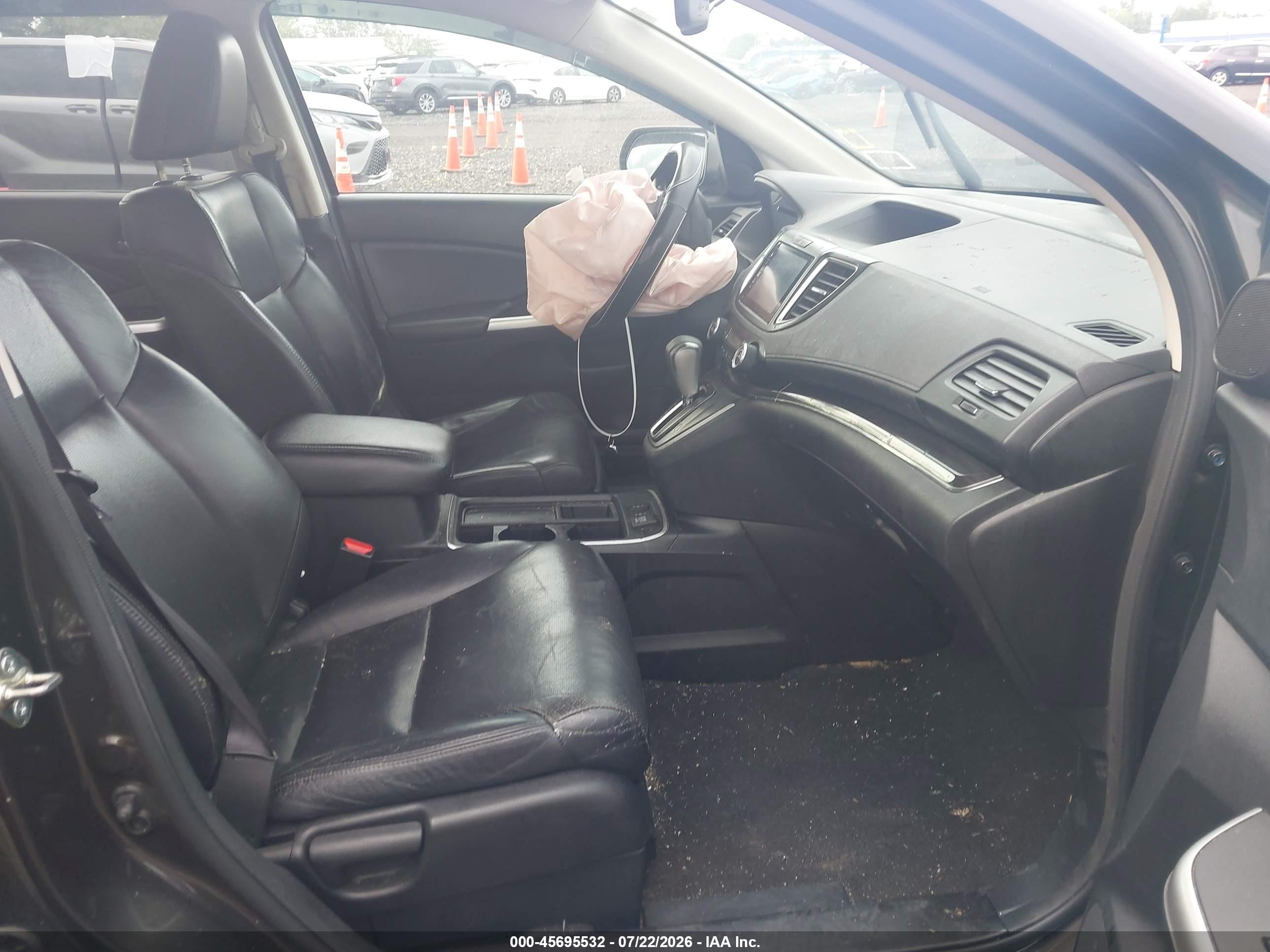 2015 Honda Cr-v Ex-l Brown vin: 2HKRM4H74FH600651
