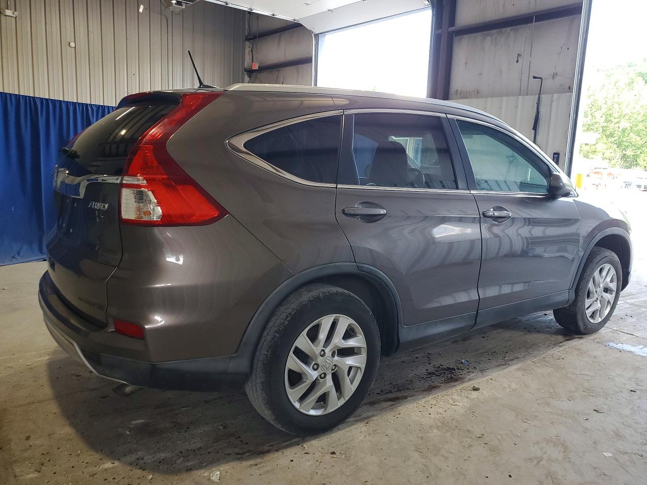 2015 Honda Cr-v Exl Brown vin: 2HKRM4H74FH603355
