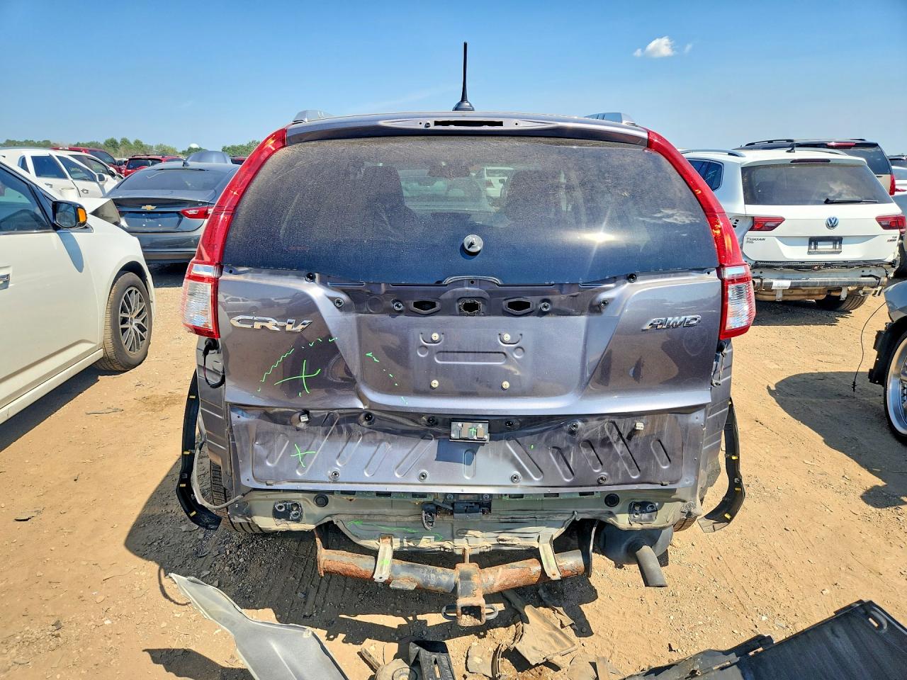 2015 Honda Cr-v Exl Gray vin: 2HKRM4H74FH606885