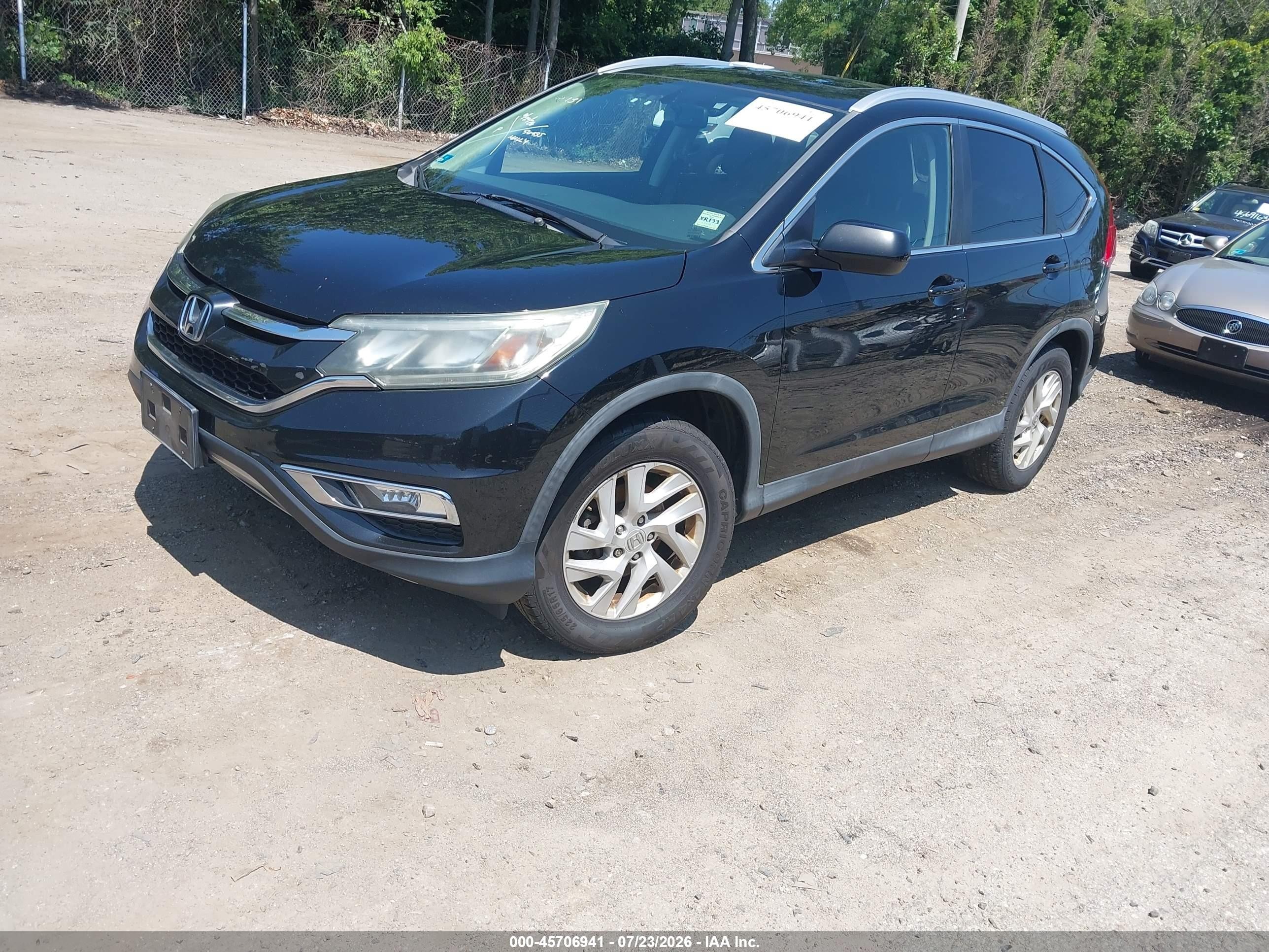 2015 Honda Cr-v Ex-l Черный vin: 2HKRM4H74FH614596