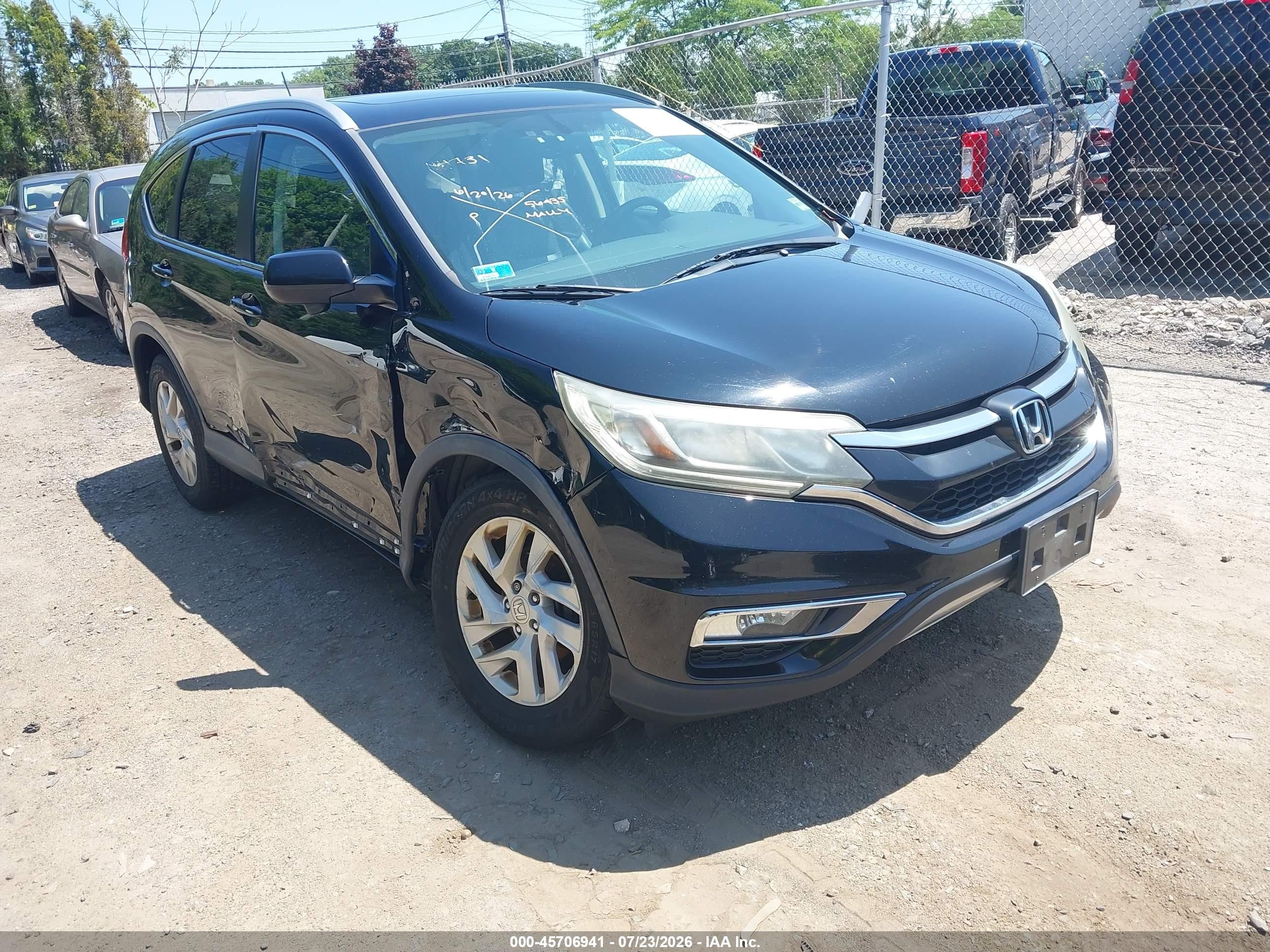 2015 Honda Cr-v Ex-l Черный vin: 2HKRM4H74FH614596