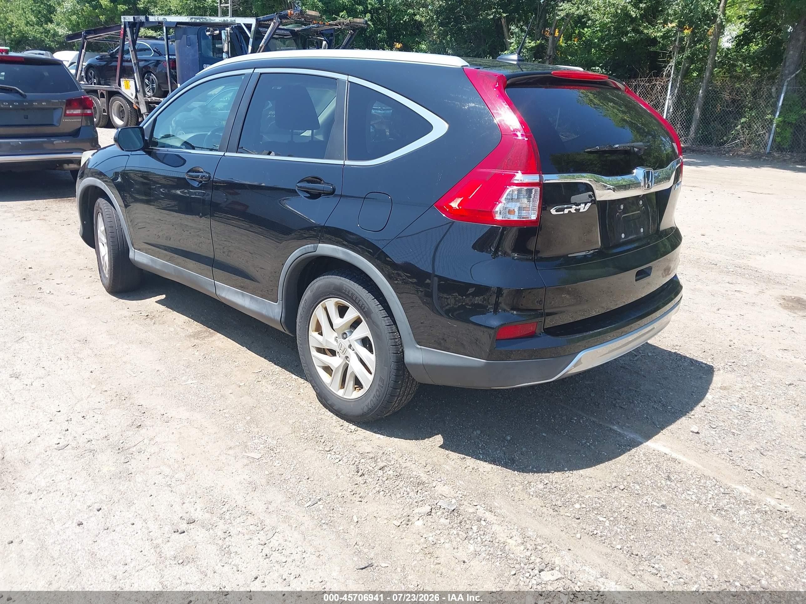 2015 Honda Cr-v Ex-l Черный vin: 2HKRM4H74FH614596