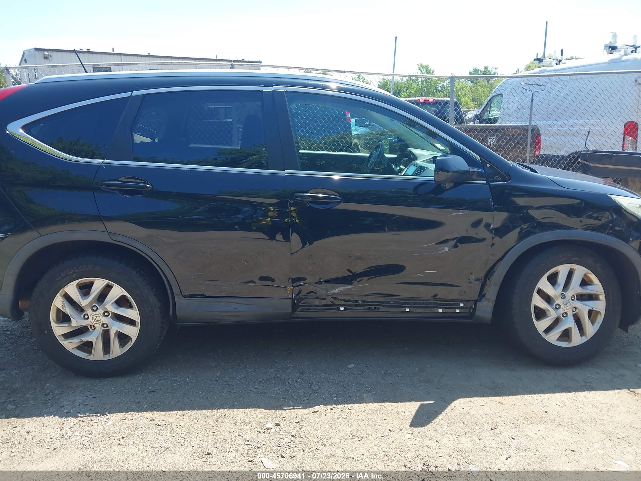 2015 Honda Cr-v Ex-l Черный vin: 2HKRM4H74FH614596
