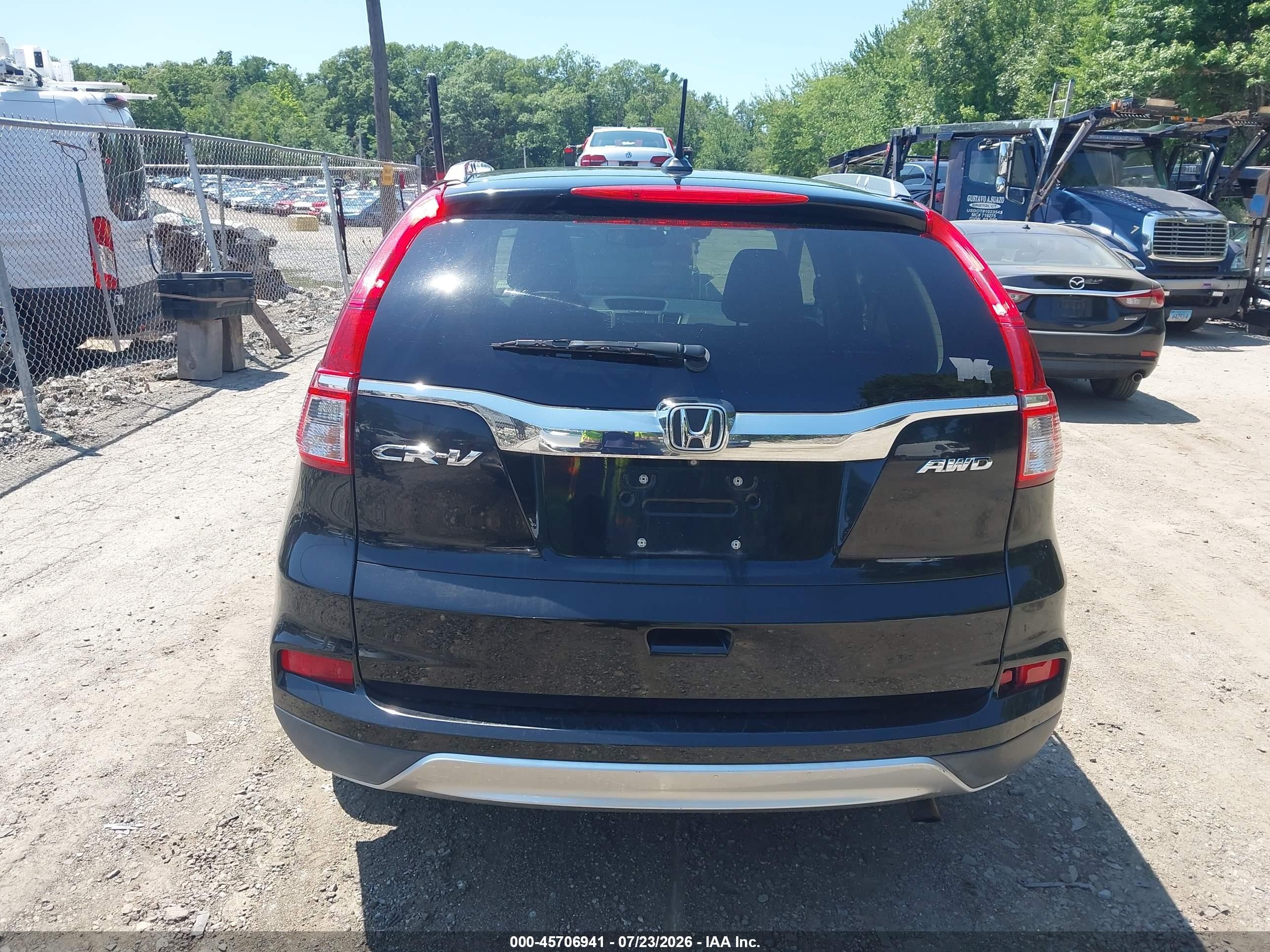 2015 Honda Cr-v Ex-l Черный vin: 2HKRM4H74FH614596