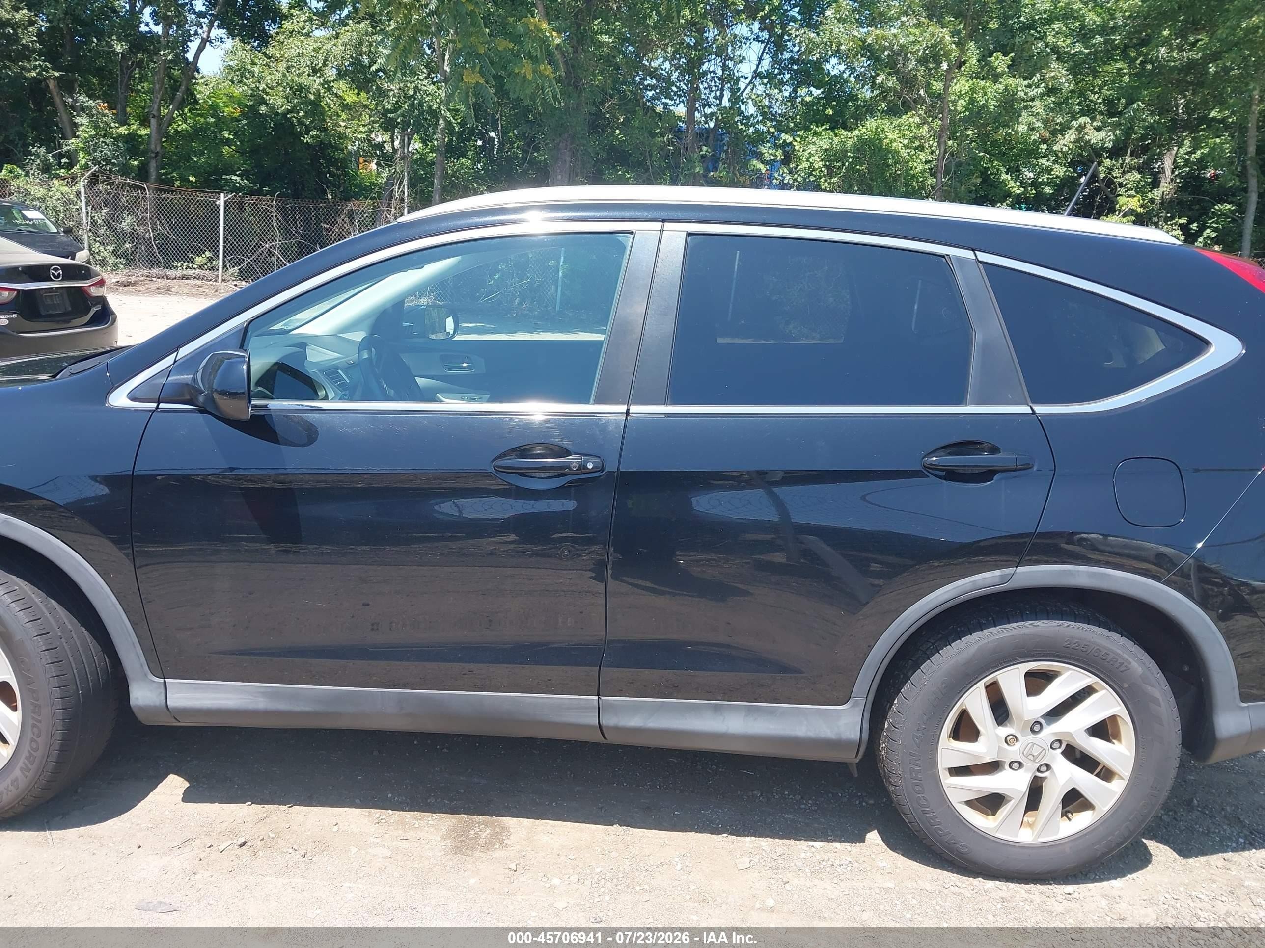 2015 Honda Cr-v Ex-l Черный vin: 2HKRM4H74FH614596