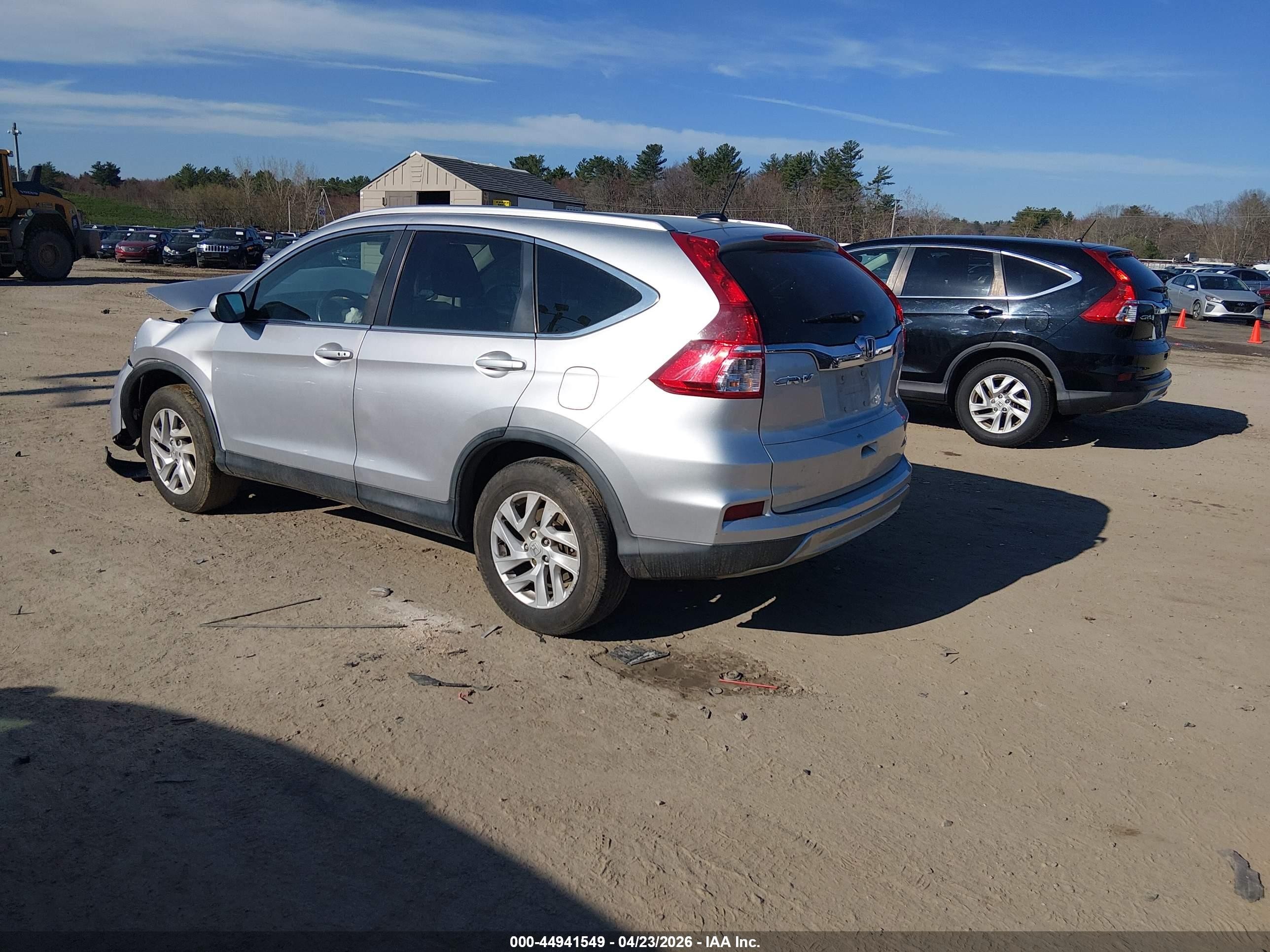 2015 Honda Cr-v Ex-l Silver vin: 2HKRM4H74FH639286