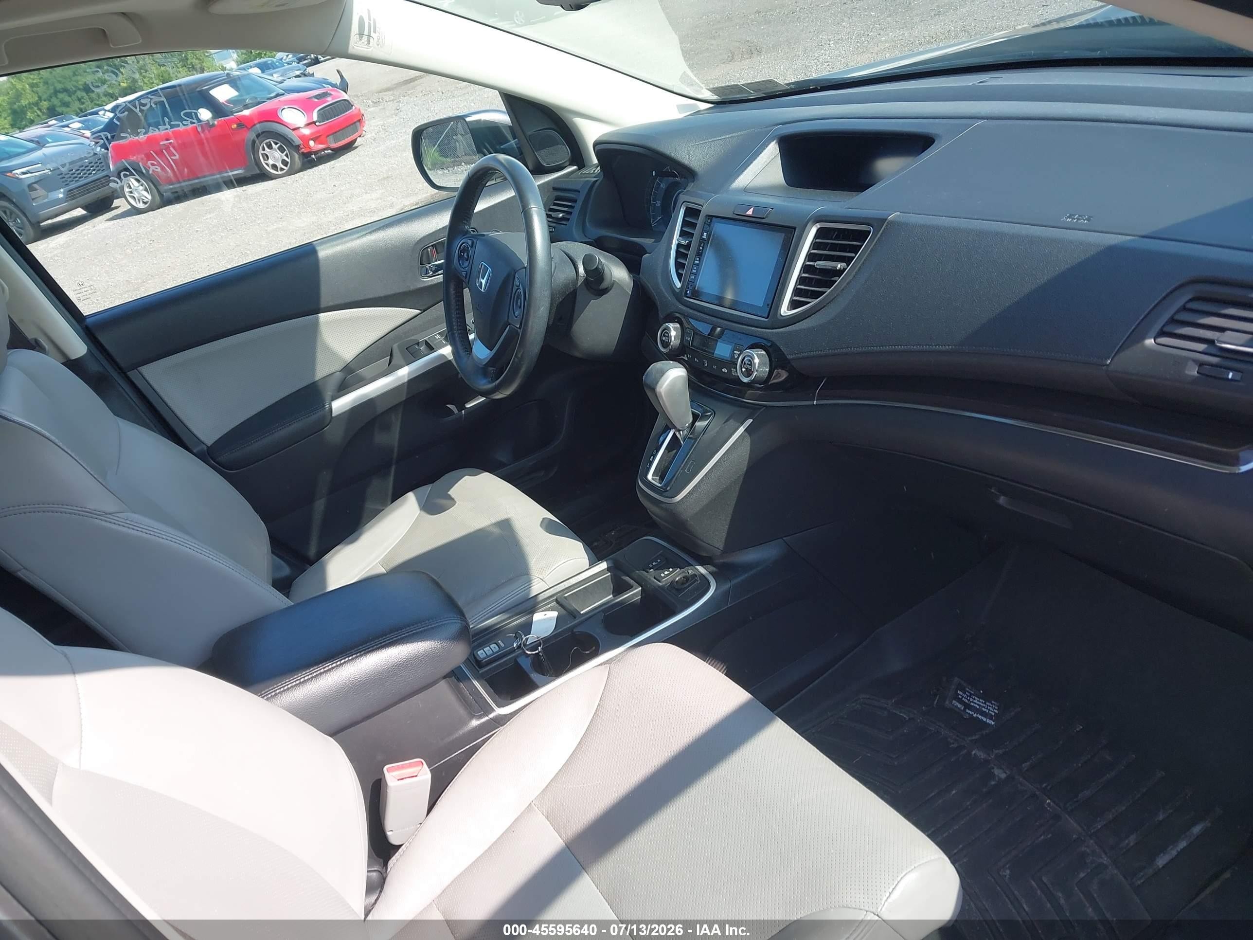 2015 Honda Cr-v Ex-l Gray vin: 2HKRM4H74FH644326
