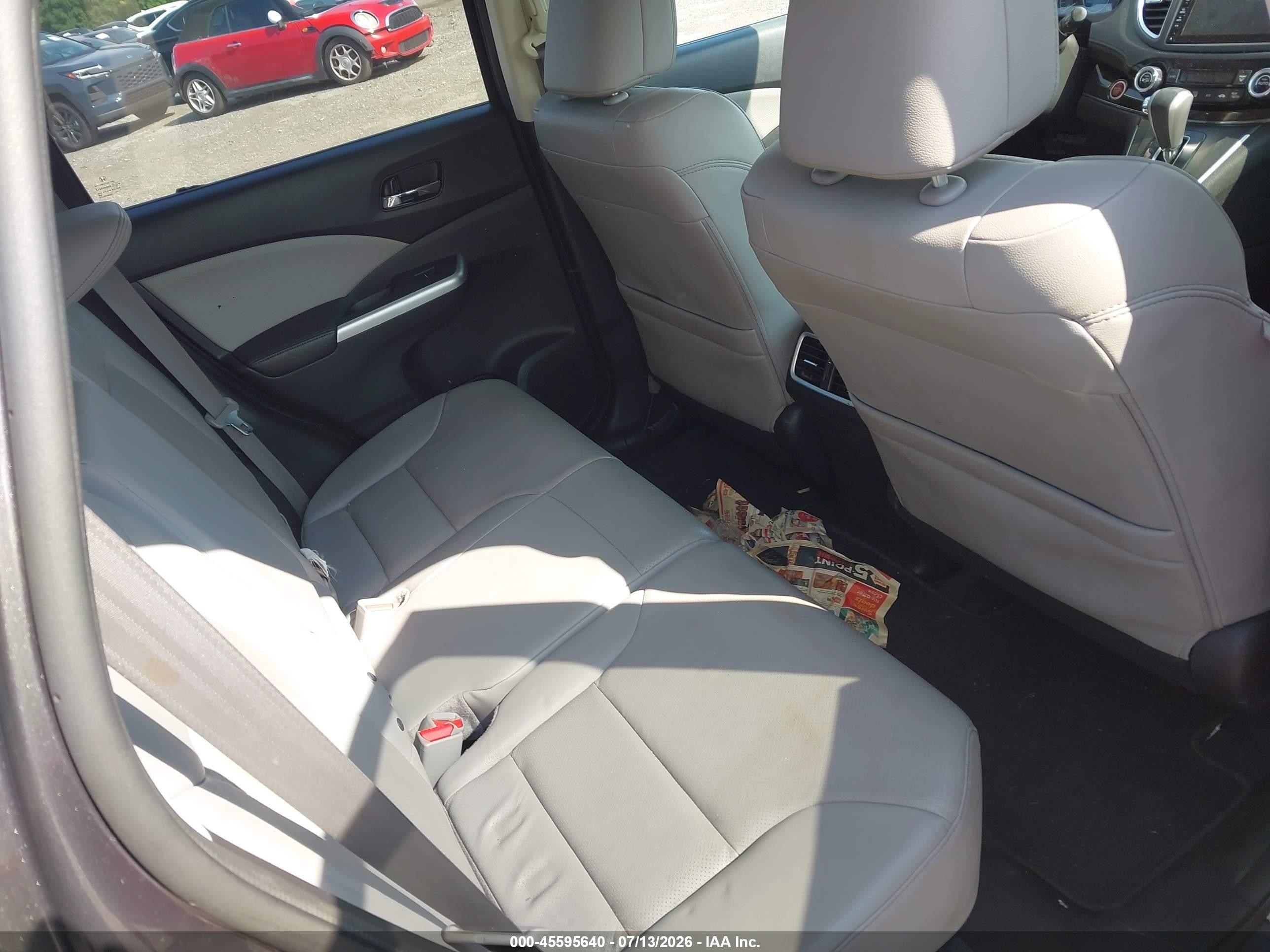 2015 Honda Cr-v Ex-l Gray vin: 2HKRM4H74FH644326