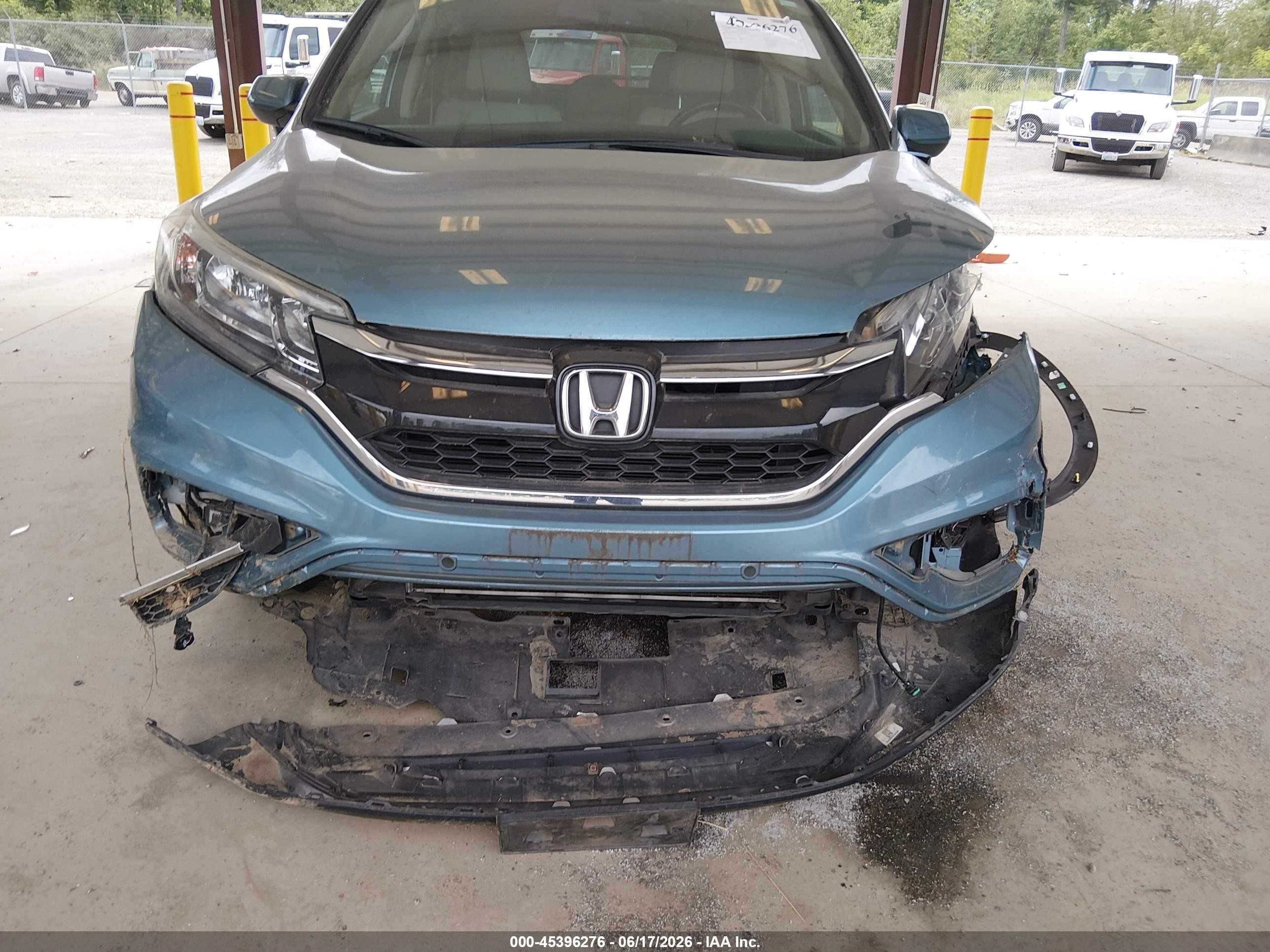 2015 Honda Cr-v Ex-l Light Blue vin: 2HKRM4H74FH656704