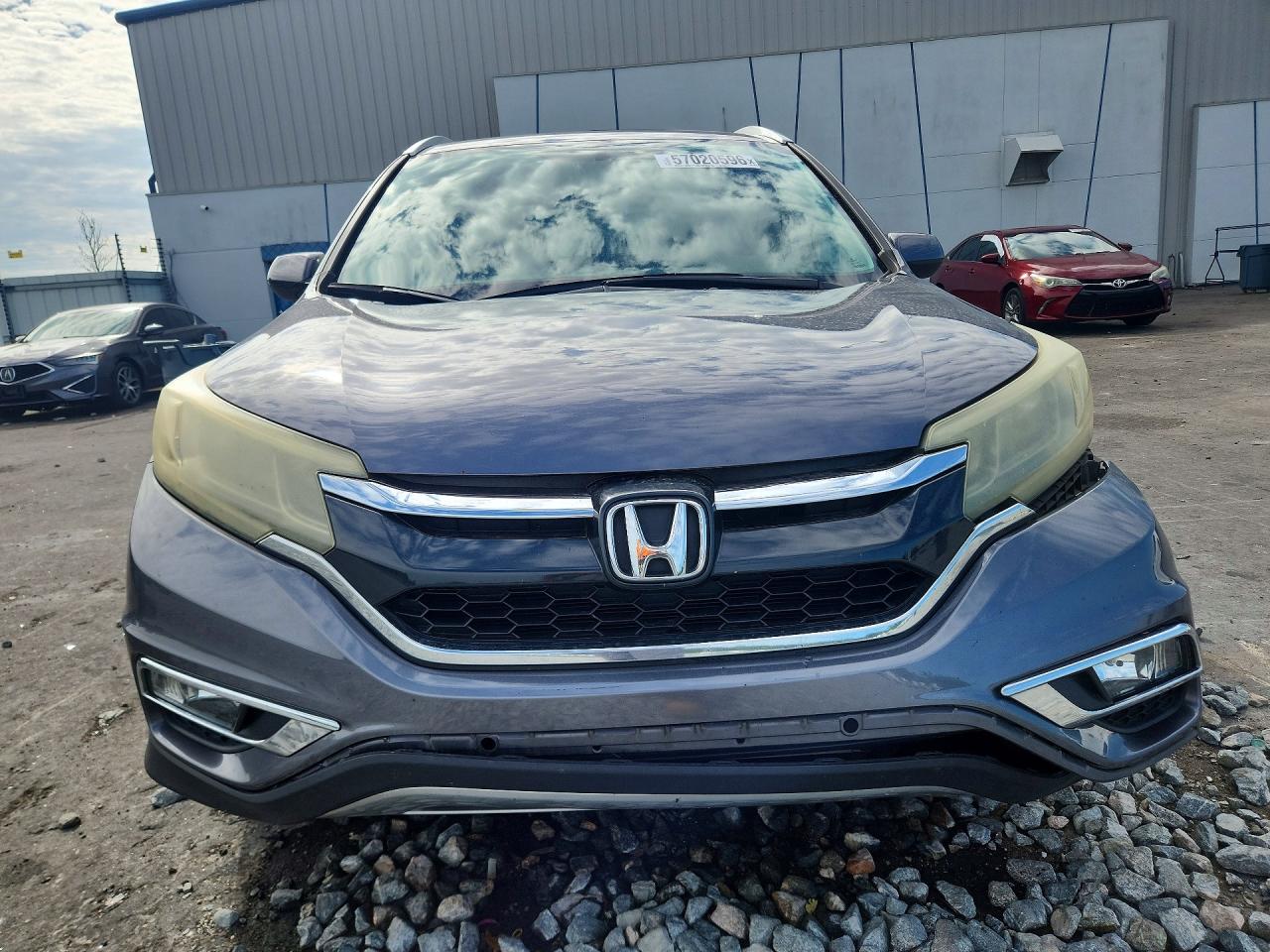 2015 Honda Cr-v Exl Gray vin: 2HKRM4H74FH707182