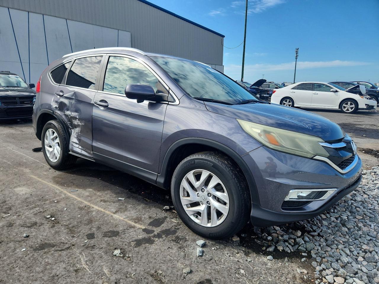 2015 Honda Cr-v Exl Gray vin: 2HKRM4H74FH707182
