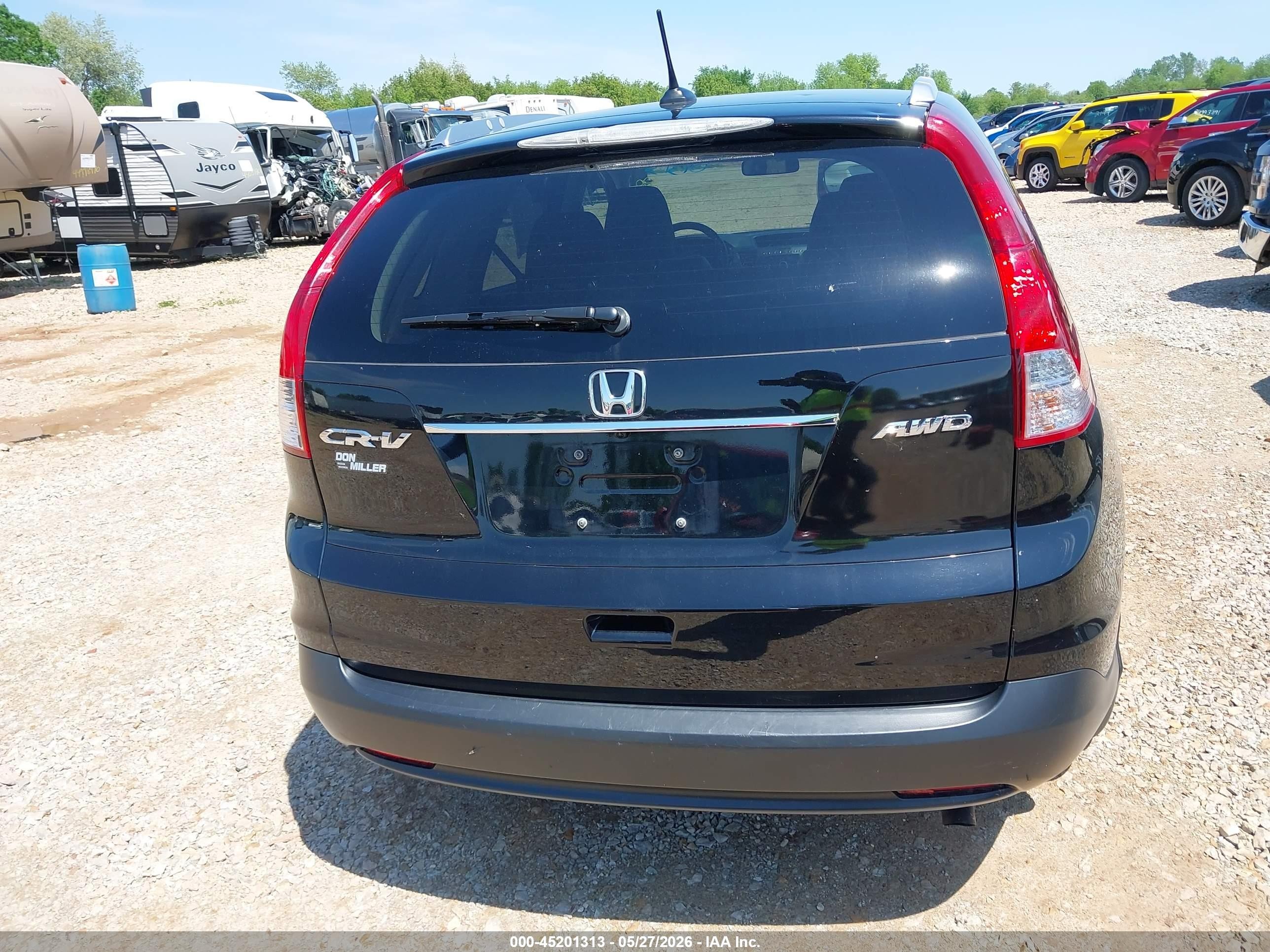 2012 Honda Cr-v Ex-l Черный vin: 2HKRM4H75CH605630
