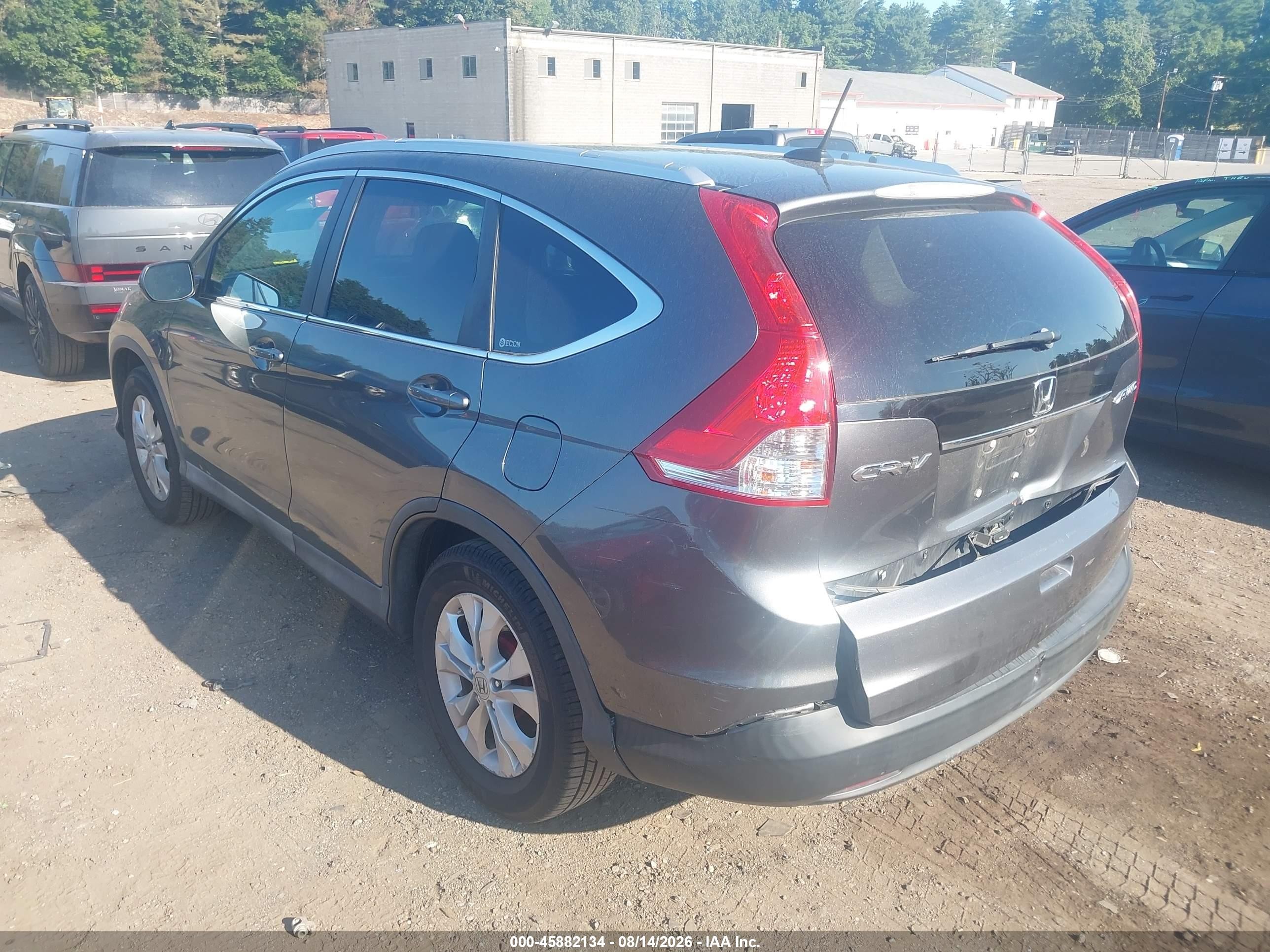 2012 Honda Cr-v Ex-l Gray vin: 2HKRM4H75CH607748