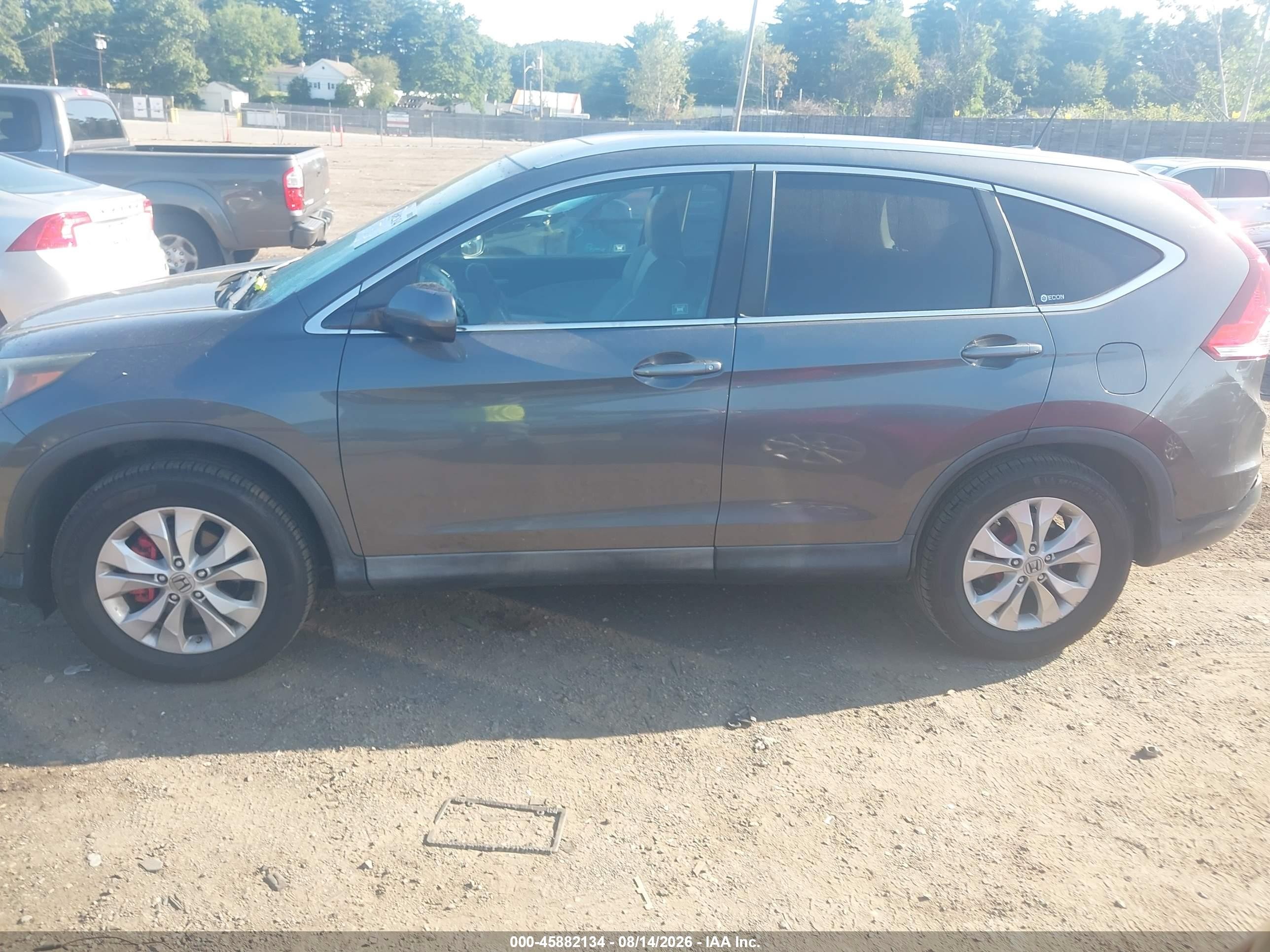 2012 Honda Cr-v Ex-l Gray vin: 2HKRM4H75CH607748