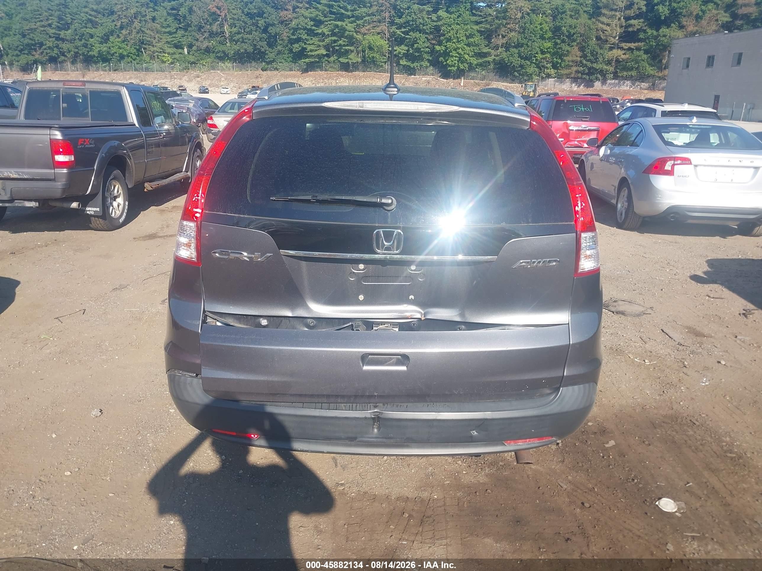 2012 Honda Cr-v Ex-l Gray vin: 2HKRM4H75CH607748